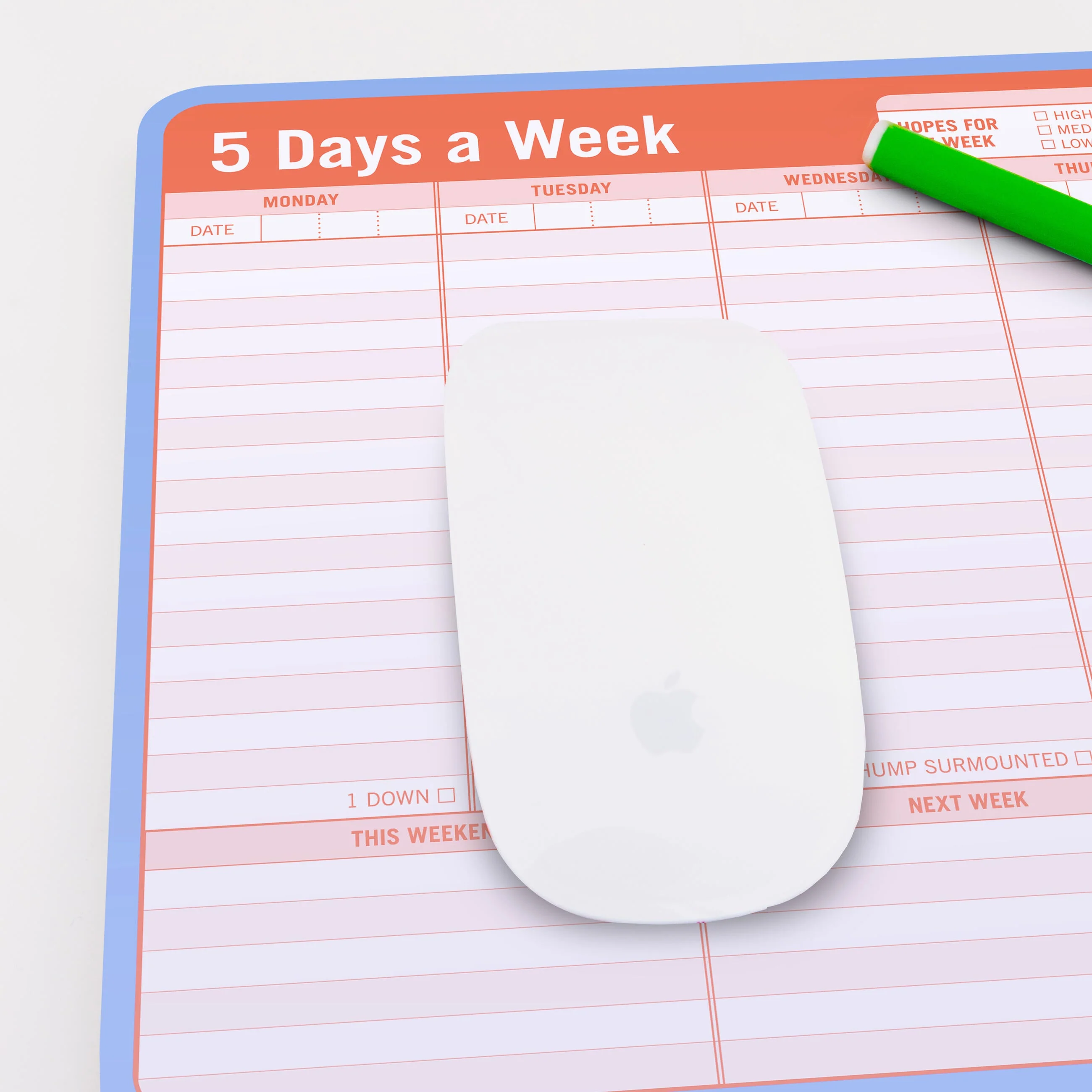 5 Days a Week Paper Mousepad - Image 4