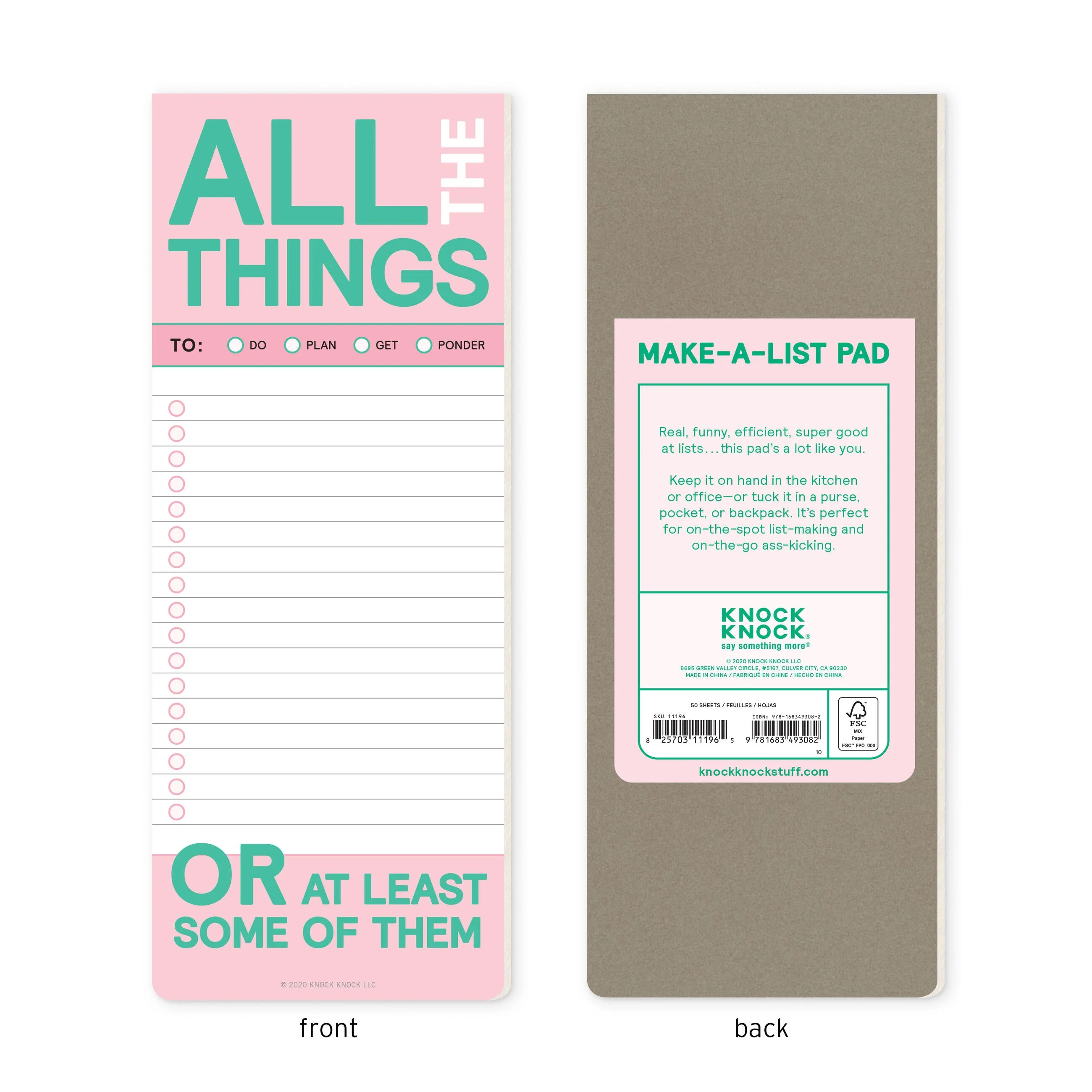 All The Things Make-a-List Pad - Image 2