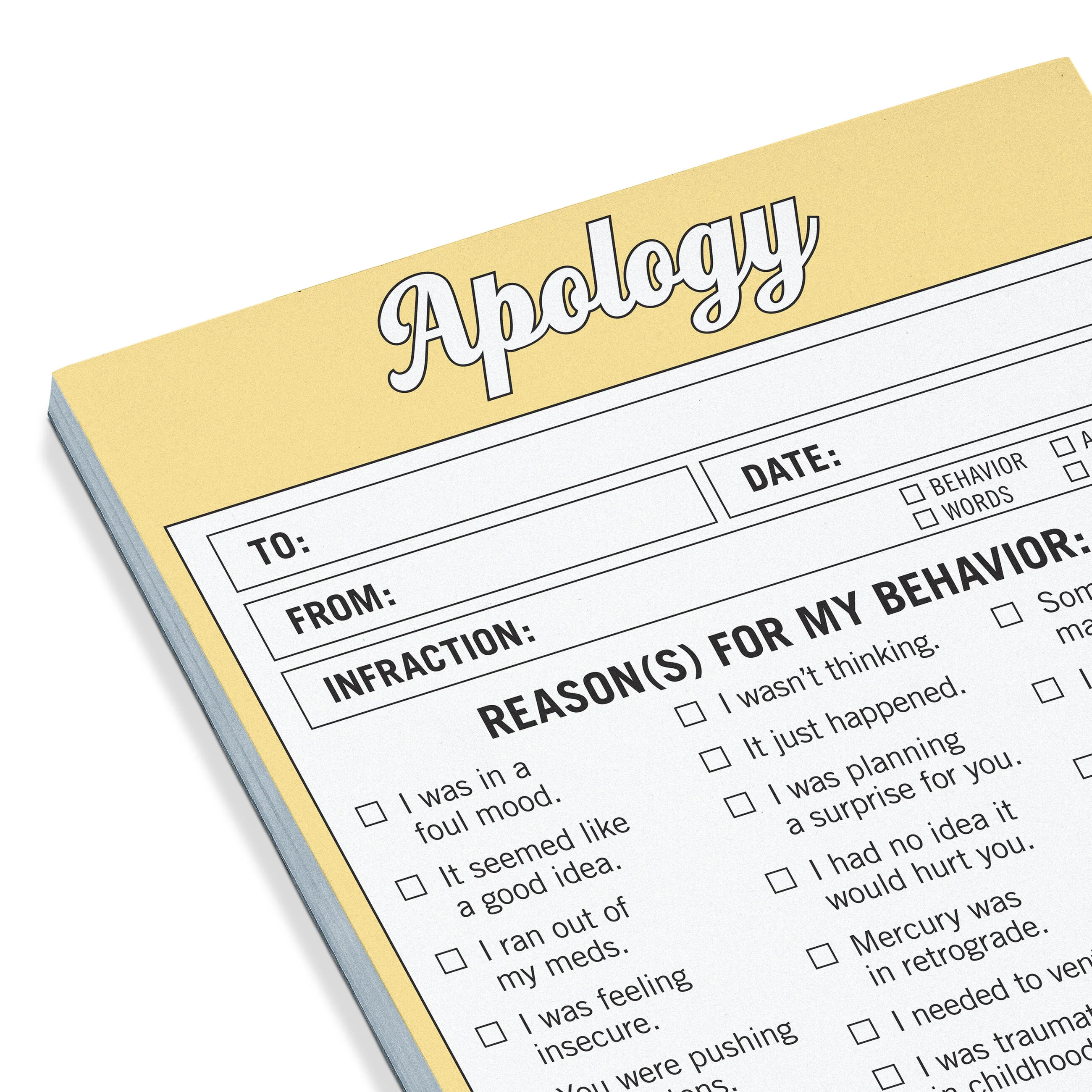 Apology Nifty Note Pad - Image 3