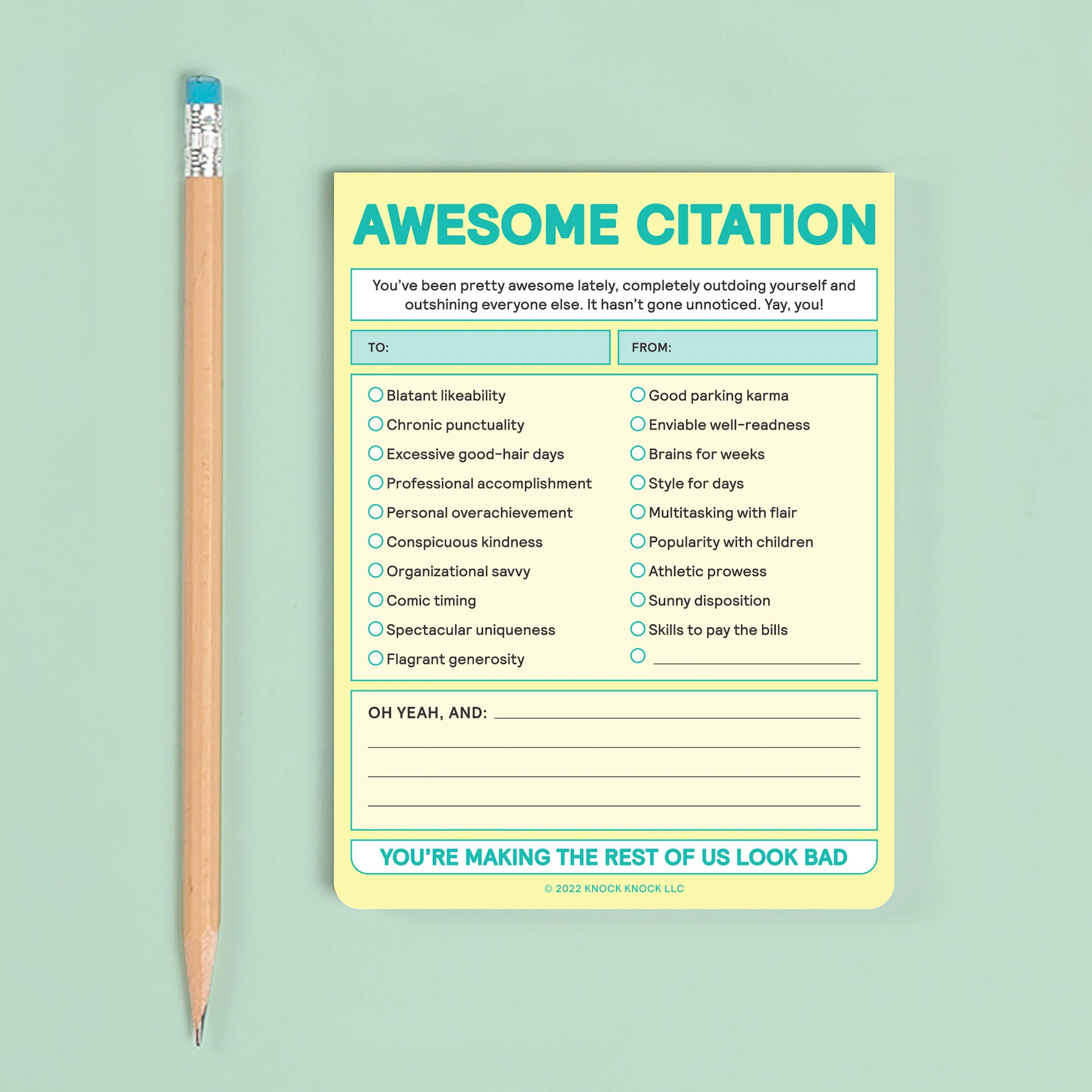 Awesome Citation Nifty Note Pad (Pastel Version) - Image 4