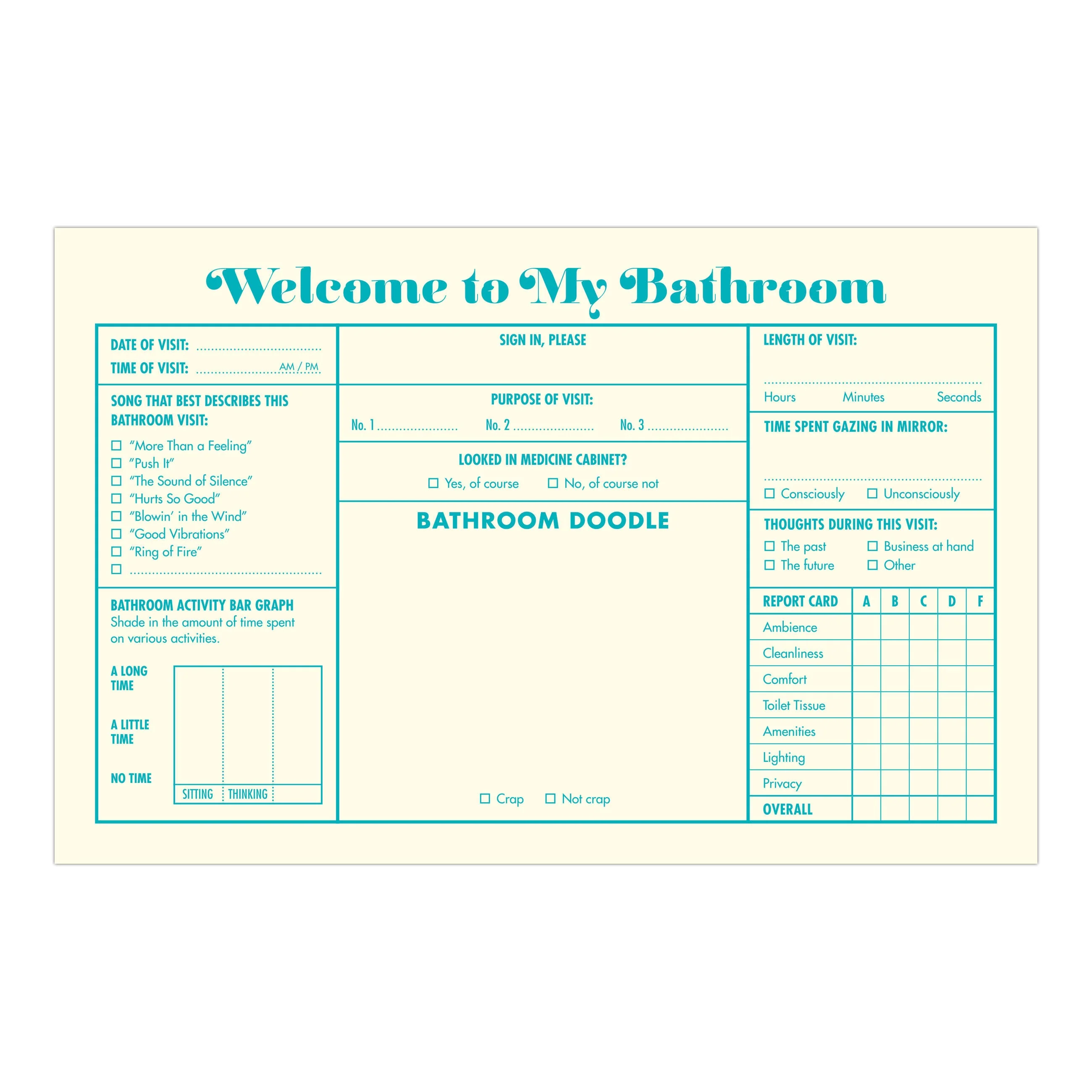 Bathroom Guest Book - Image 4