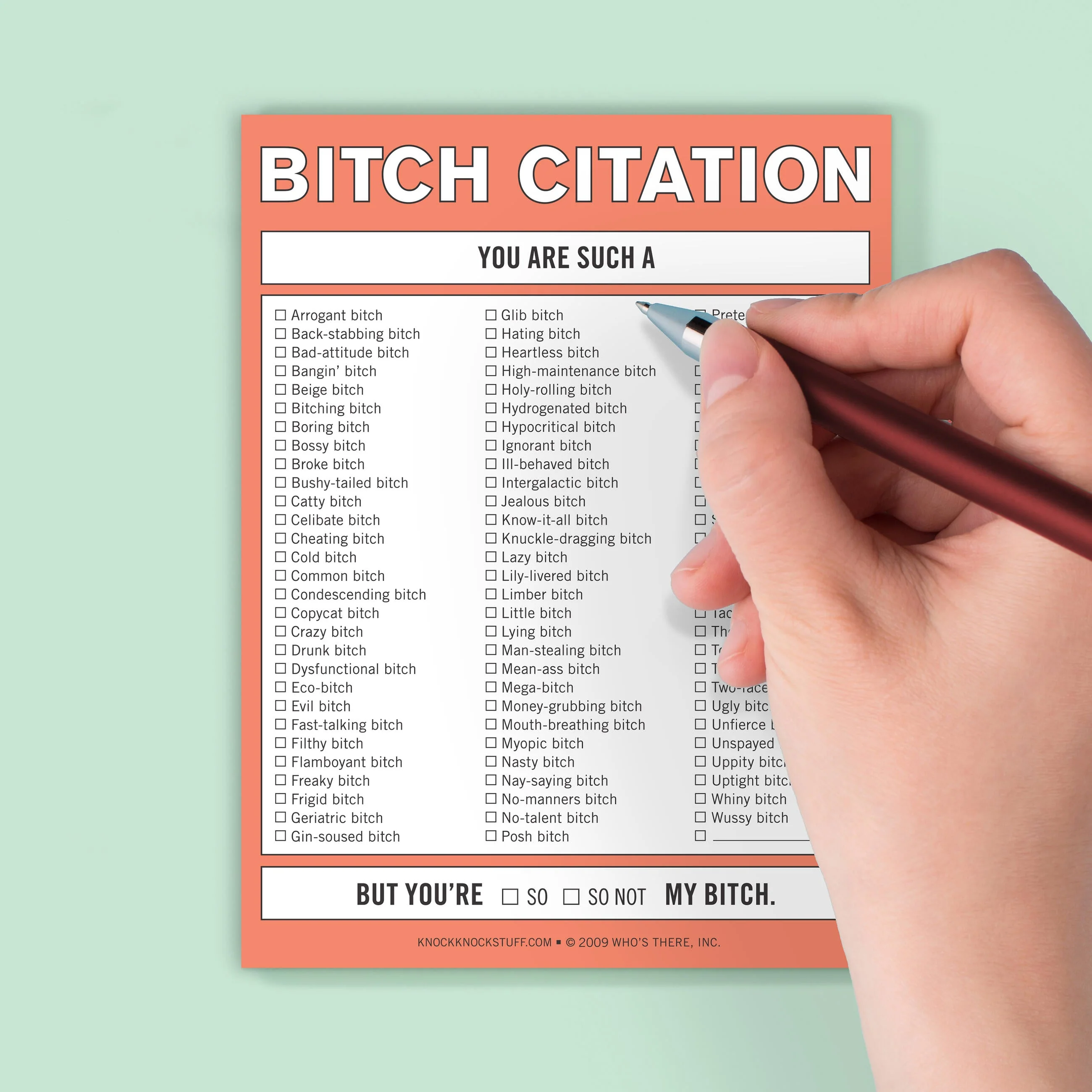 Bitch Citation Nifty Note Pad - Image 5