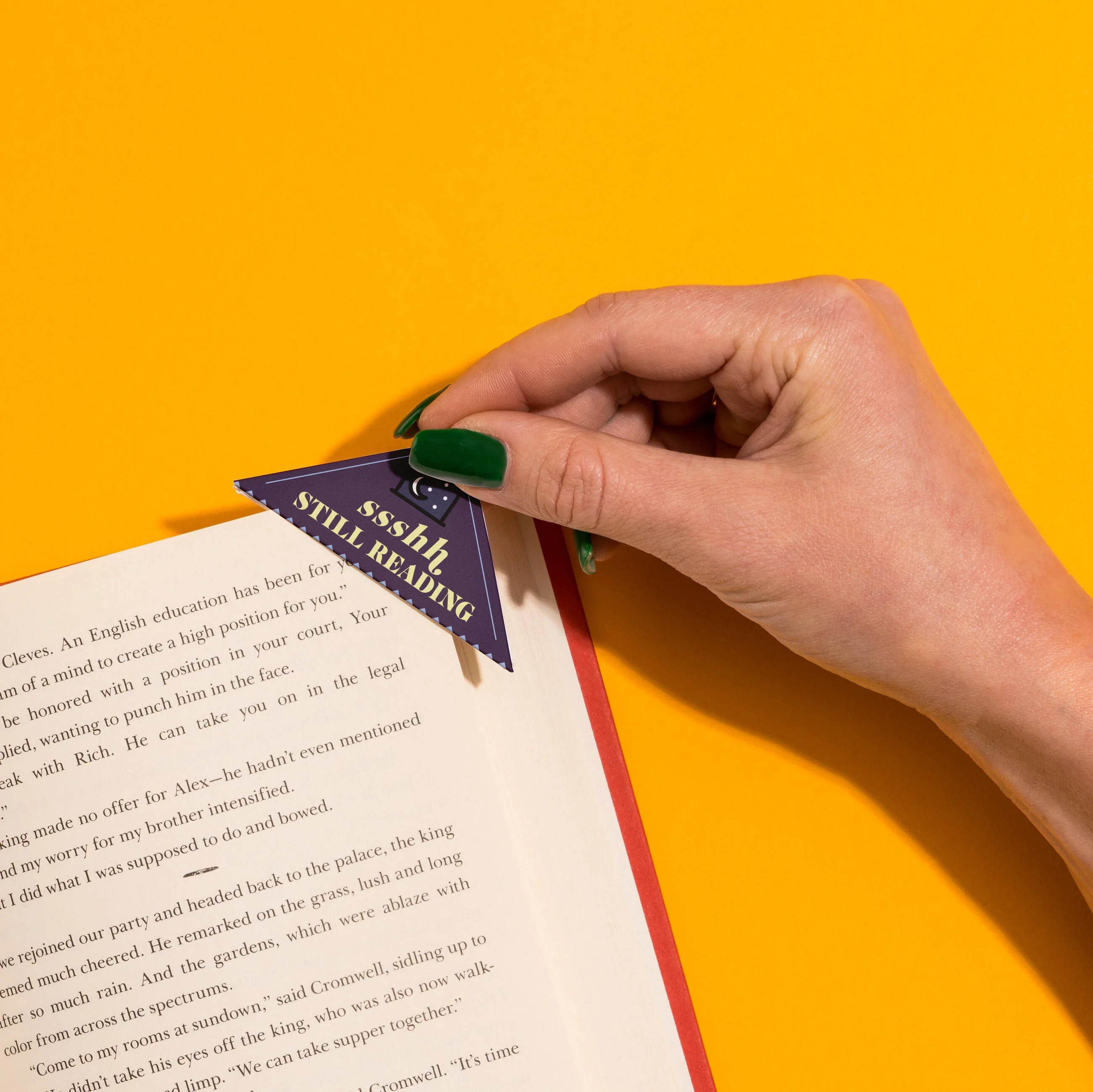 Book Lovers Bookmark Corners, Set of 3 Unique Cardstock Bookmarks - Image 5