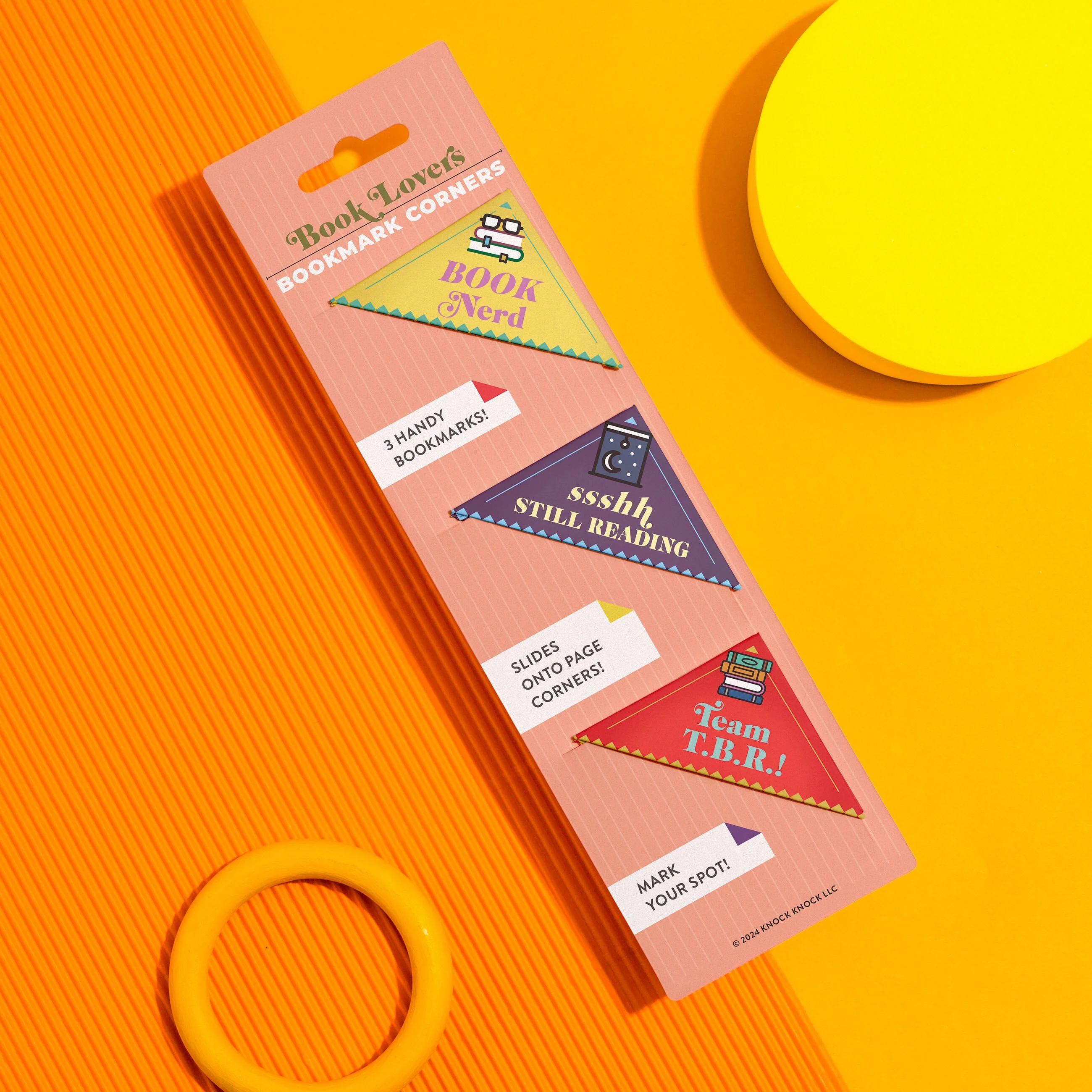Book Lovers Bookmark Corners, Set of 3 Unique Cardstock Bookmarks - Image 6
