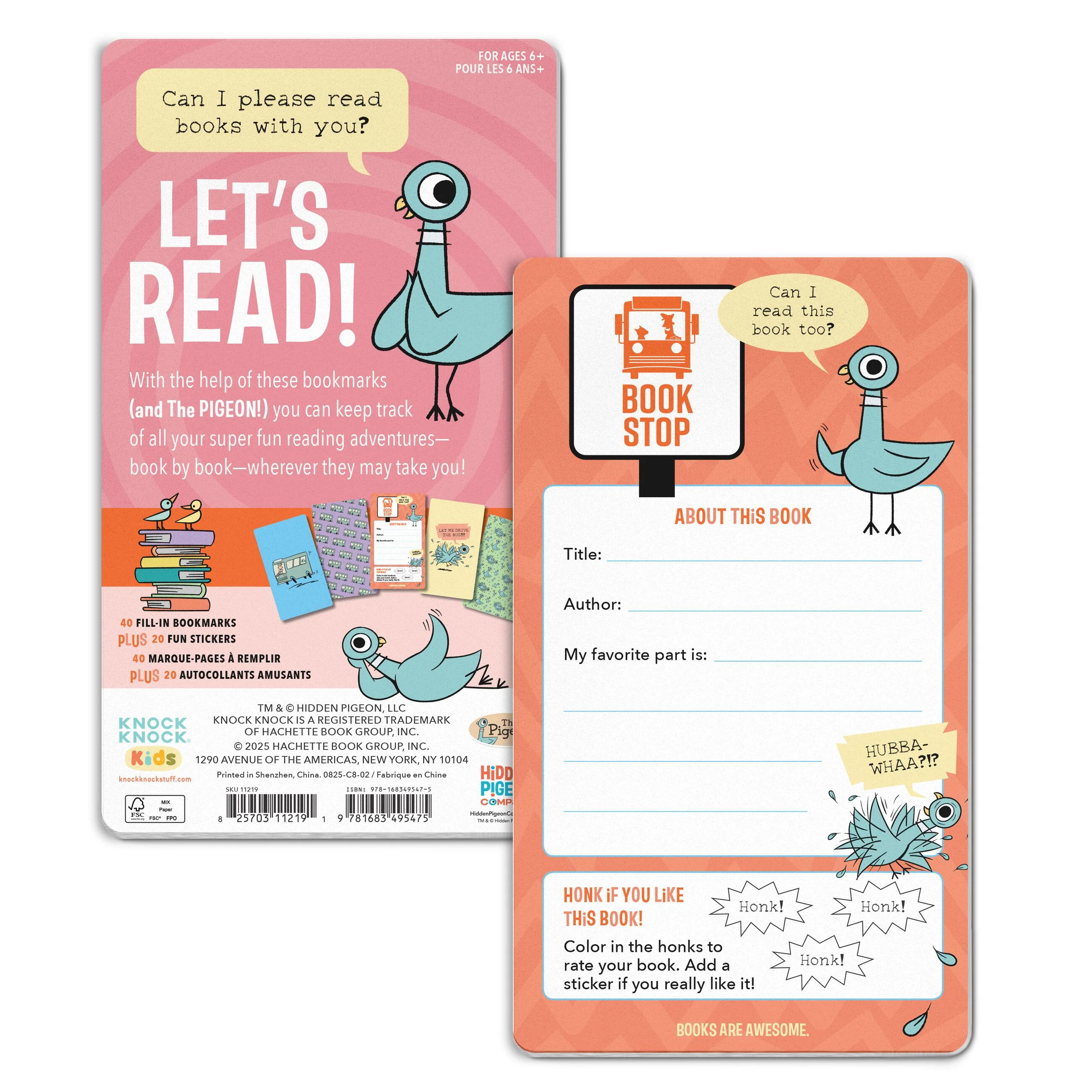 Book Stop Bookmarks (The Pigeon) - Image 3