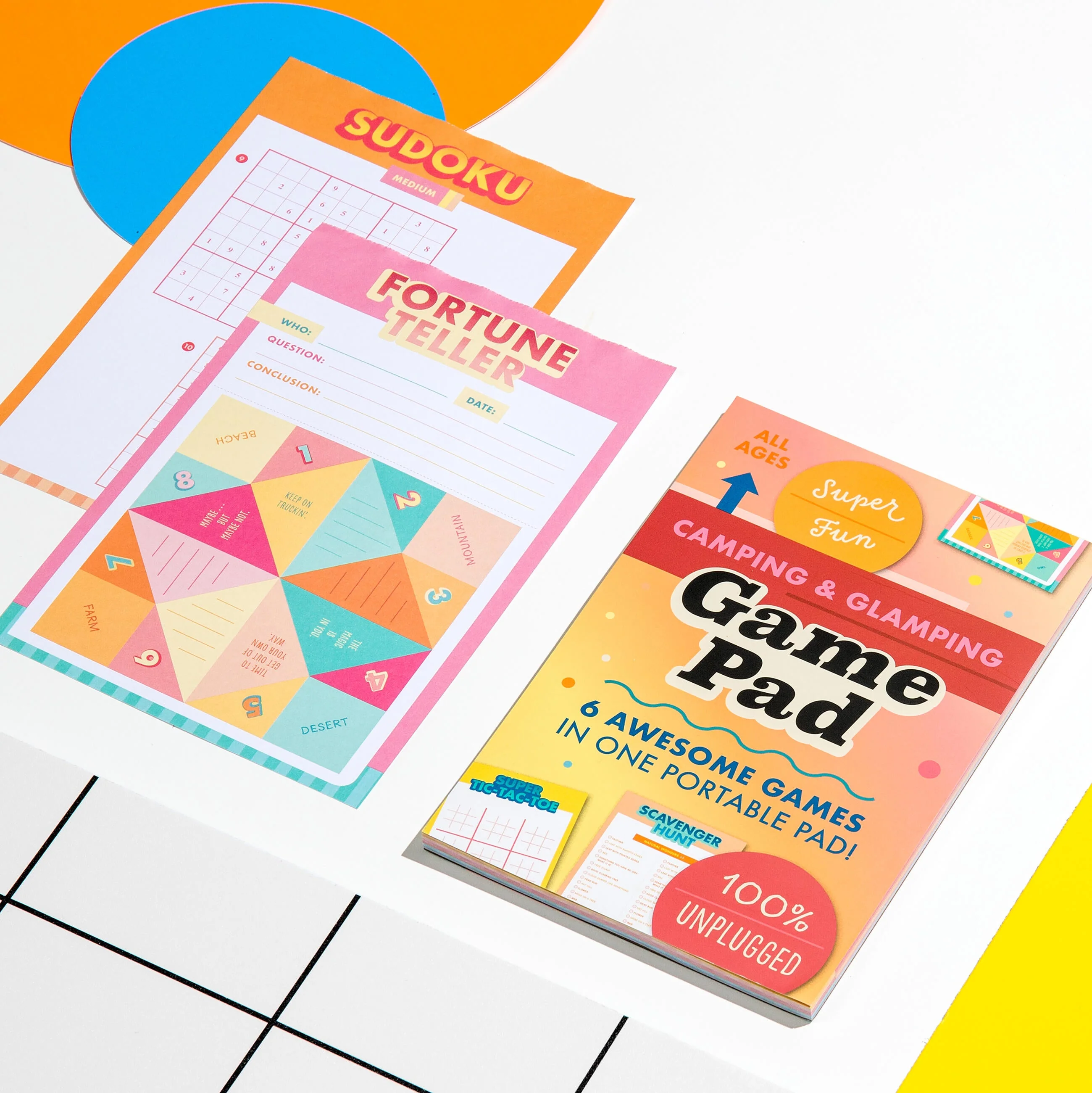 Camping & Glamping On-The-Go Game Pad, Glamping & Outdoor Activity Book for Kids - Image 3