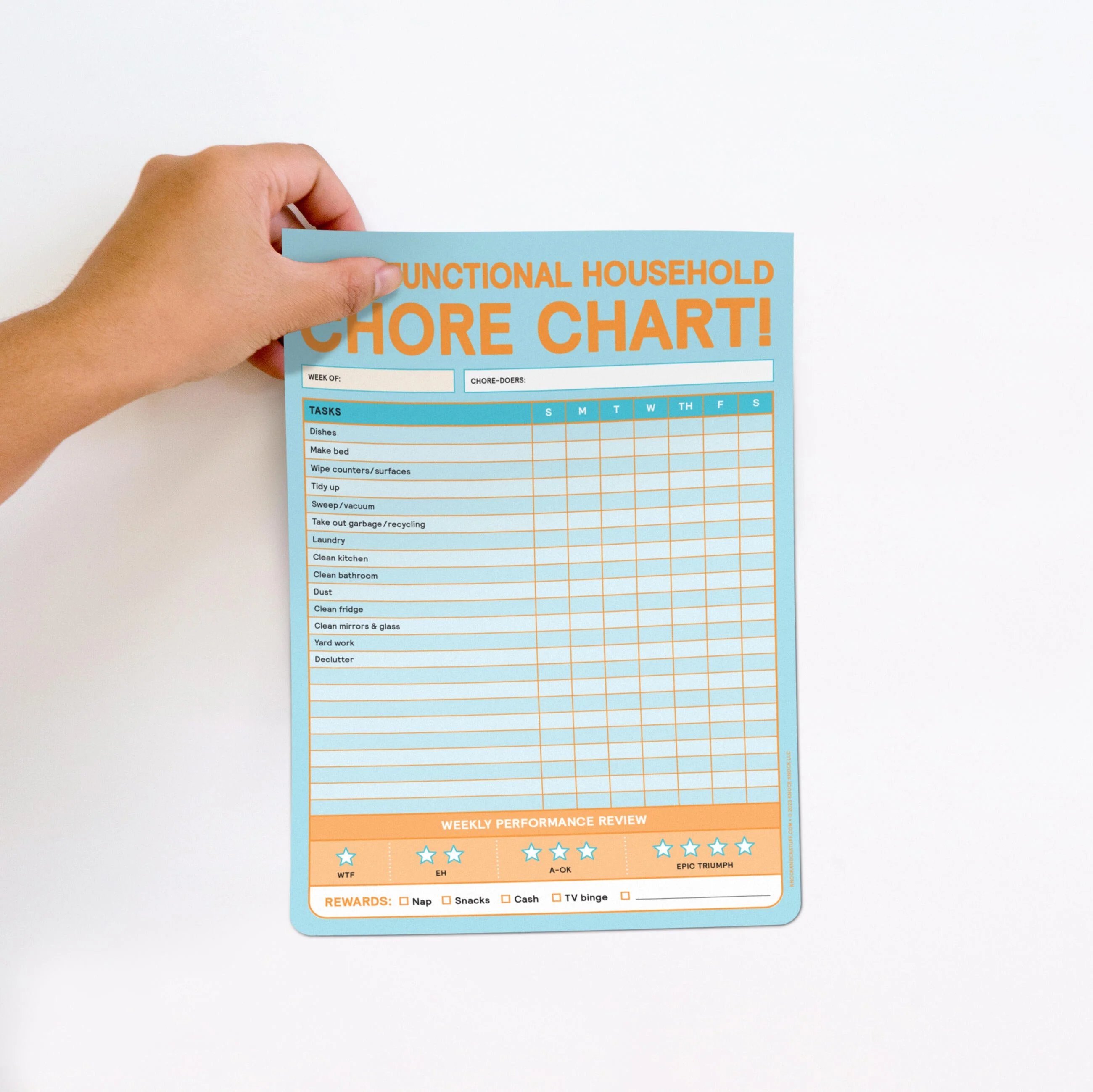 Chore Chart Big & Sticky Notepad - Sticky Chore Tracker Pad (40 Sheets, 9.75 x 7-inches) - Image 4