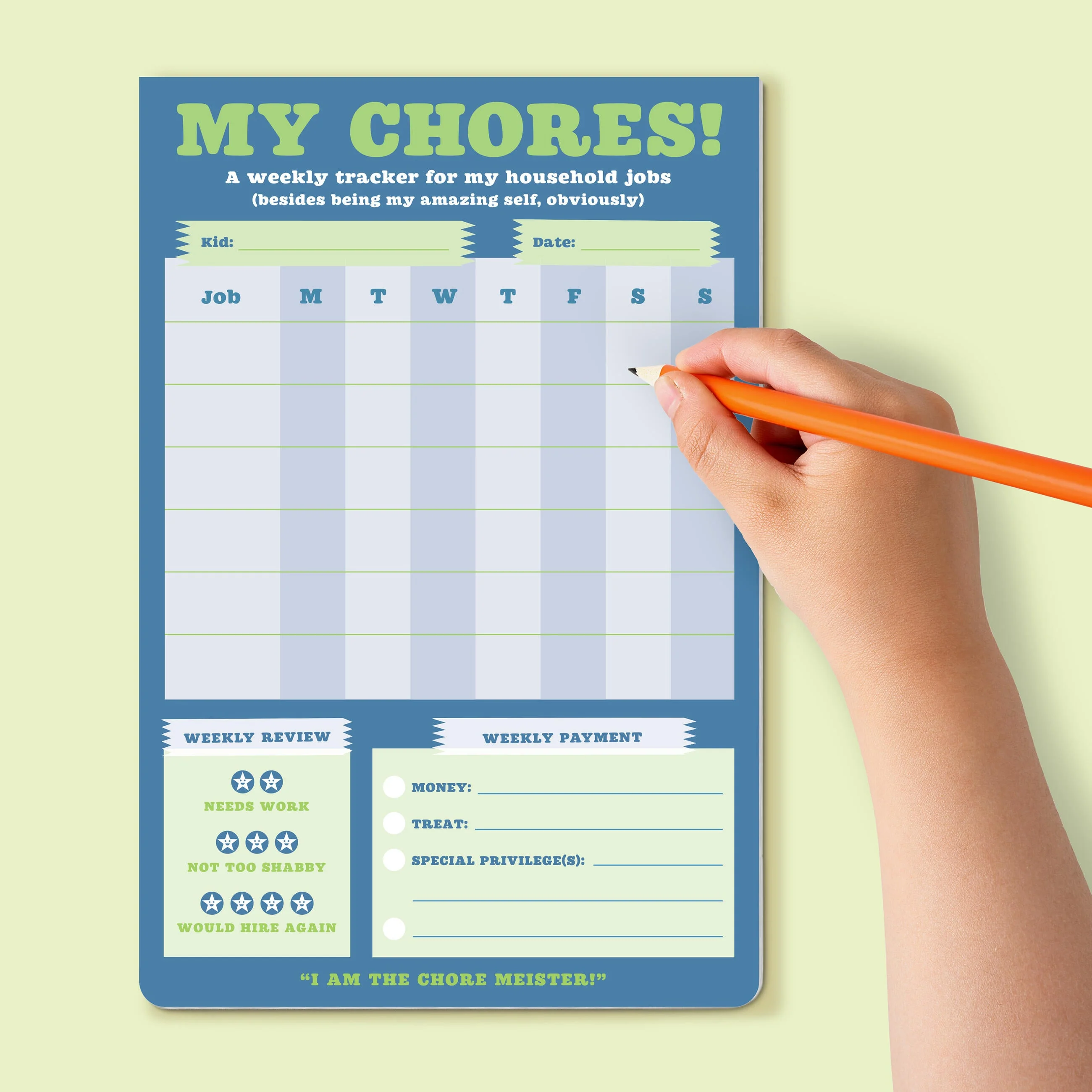 My Chores Weekly Tracker Pad Can-Do Pad with Sticker Sheet - Image 4