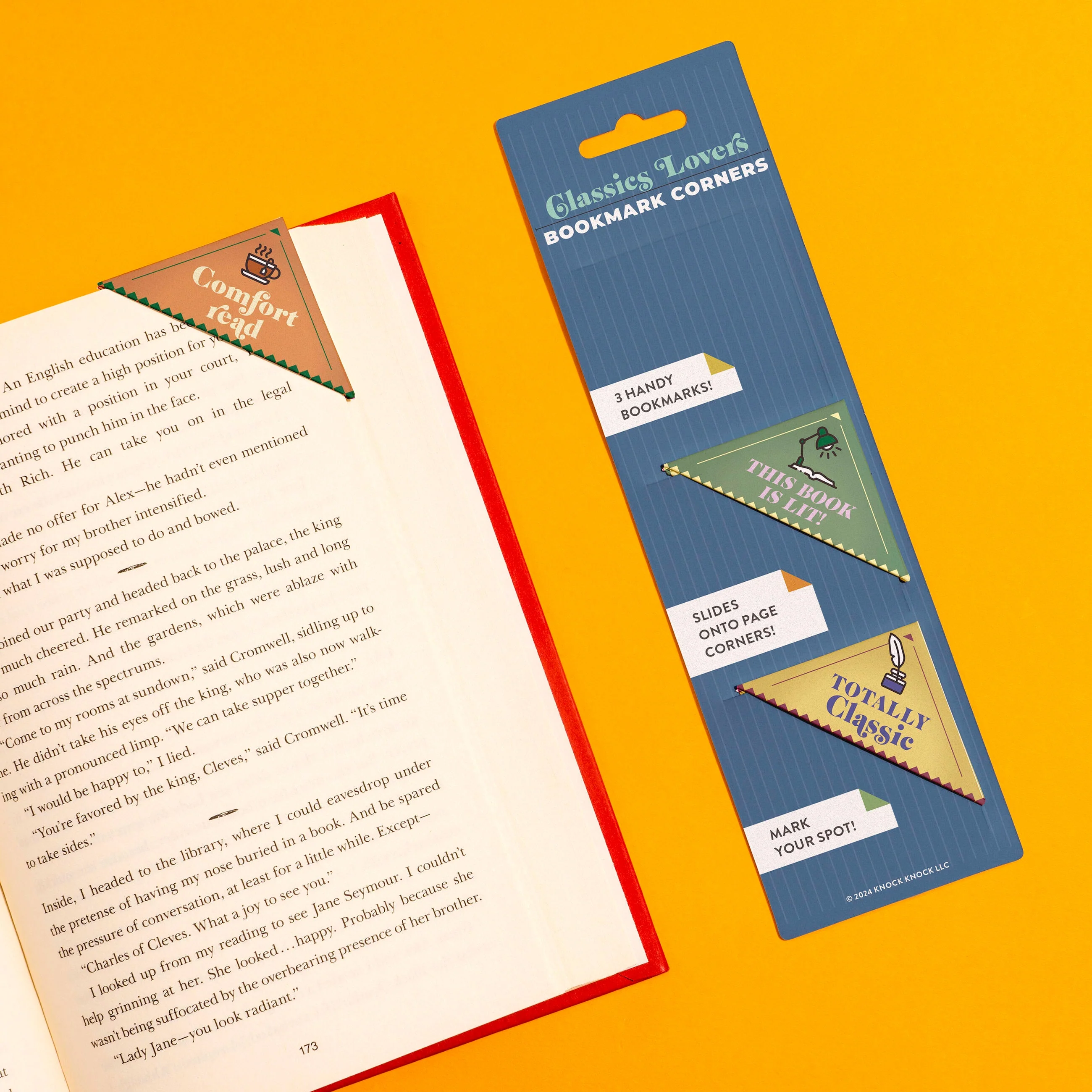 Classics Lovers Bookmark Corners, Set of 3 Unique Cardstock Bookmarks - Image 4
