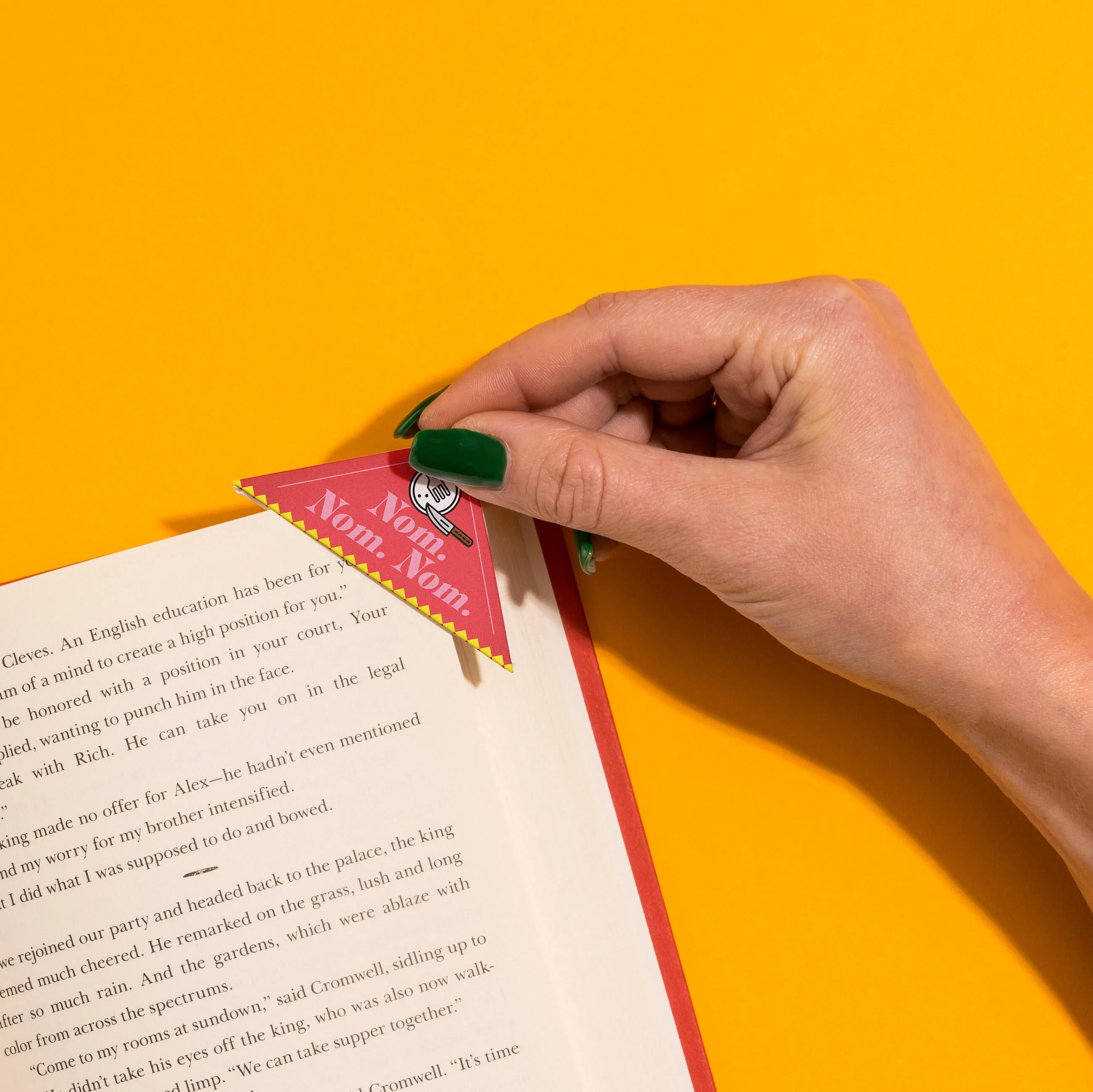 Cookbook Lovers Bookmark Corners, Set of 3 Unique Cardstock Bookmarks - Image 5