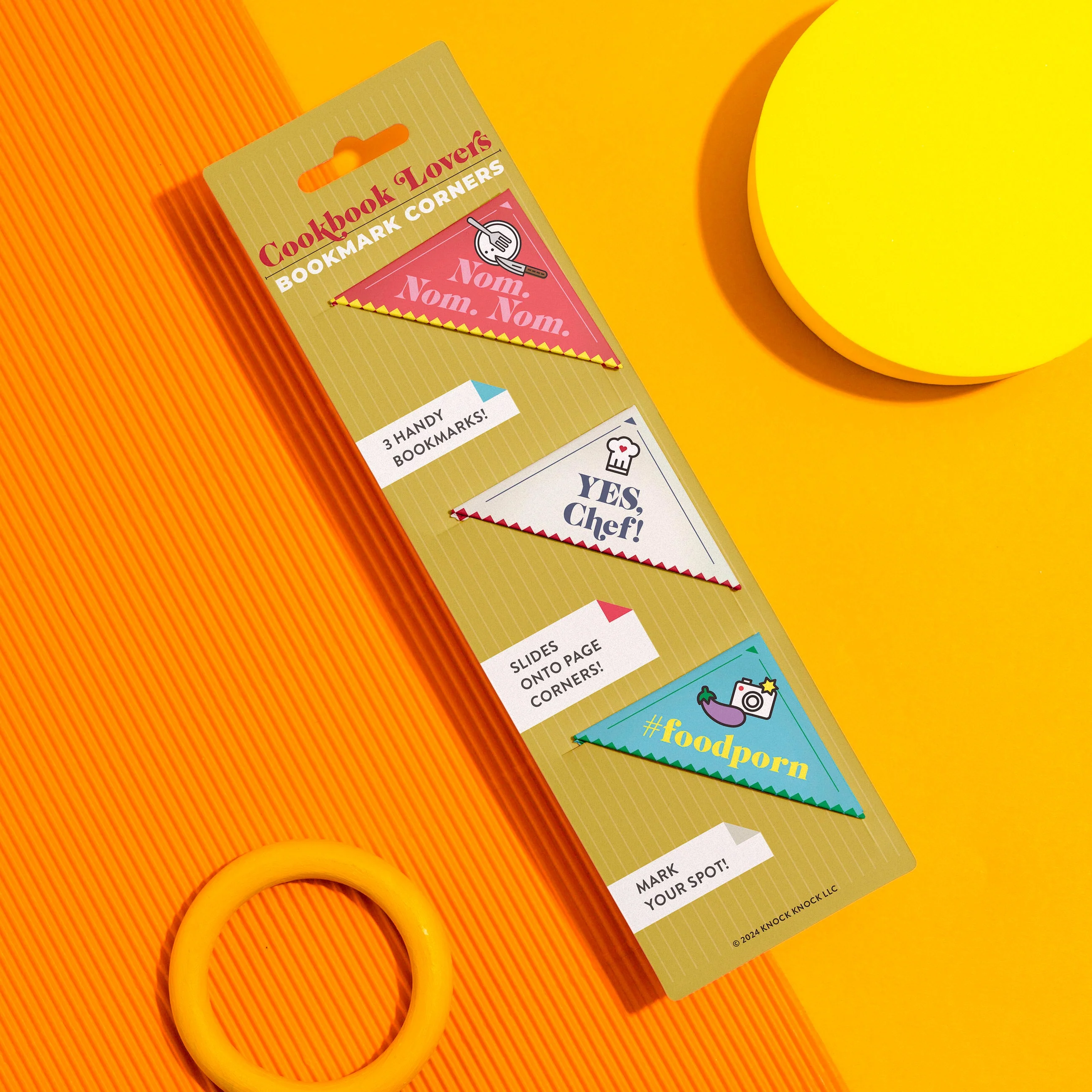 Cookbook Lovers Bookmark Corners, Set of 3 Unique Cardstock Bookmarks - Image 6