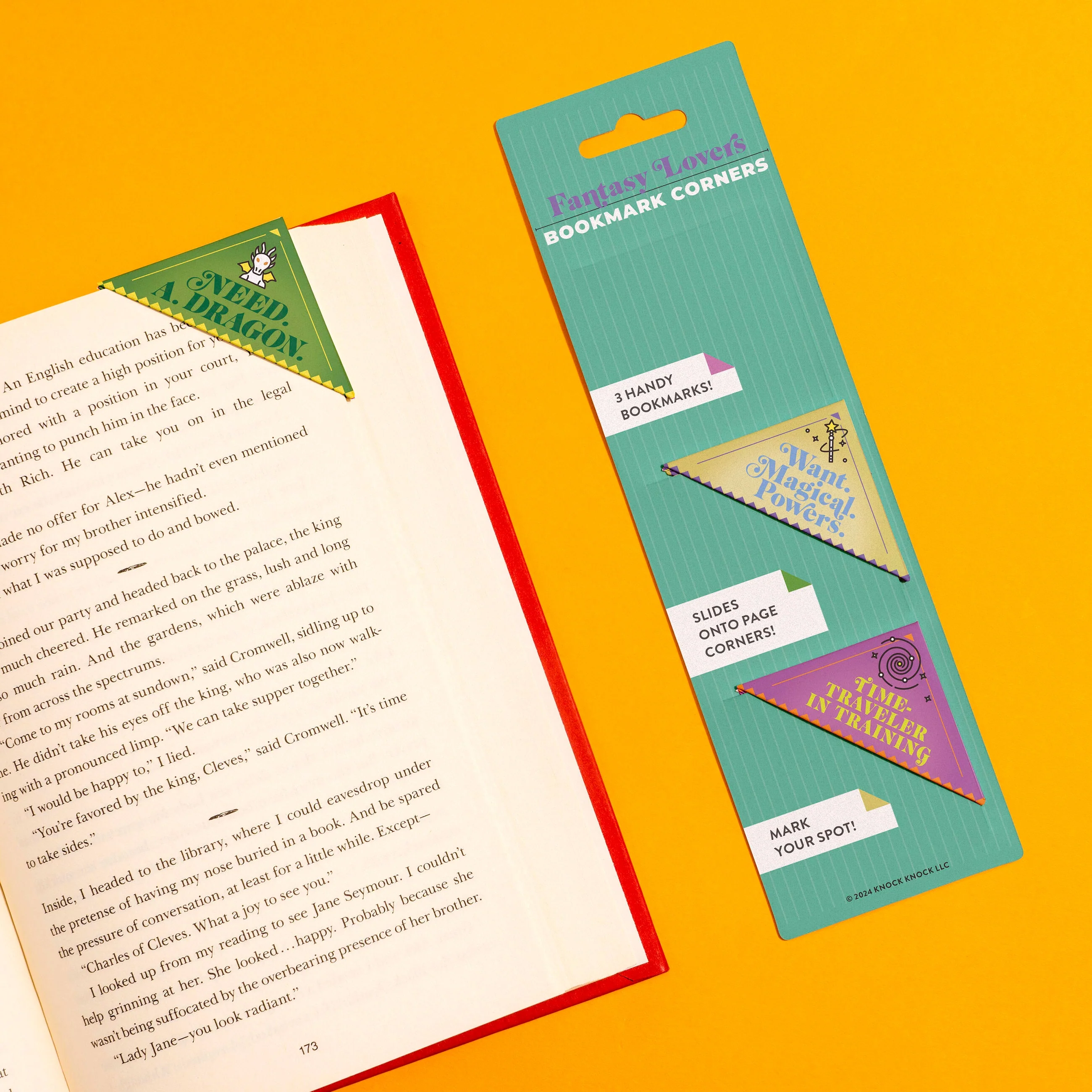 Fantasy Lovers Bookmark Corners, Set of 3 Unique Cardstock Bookmarks - Image 4