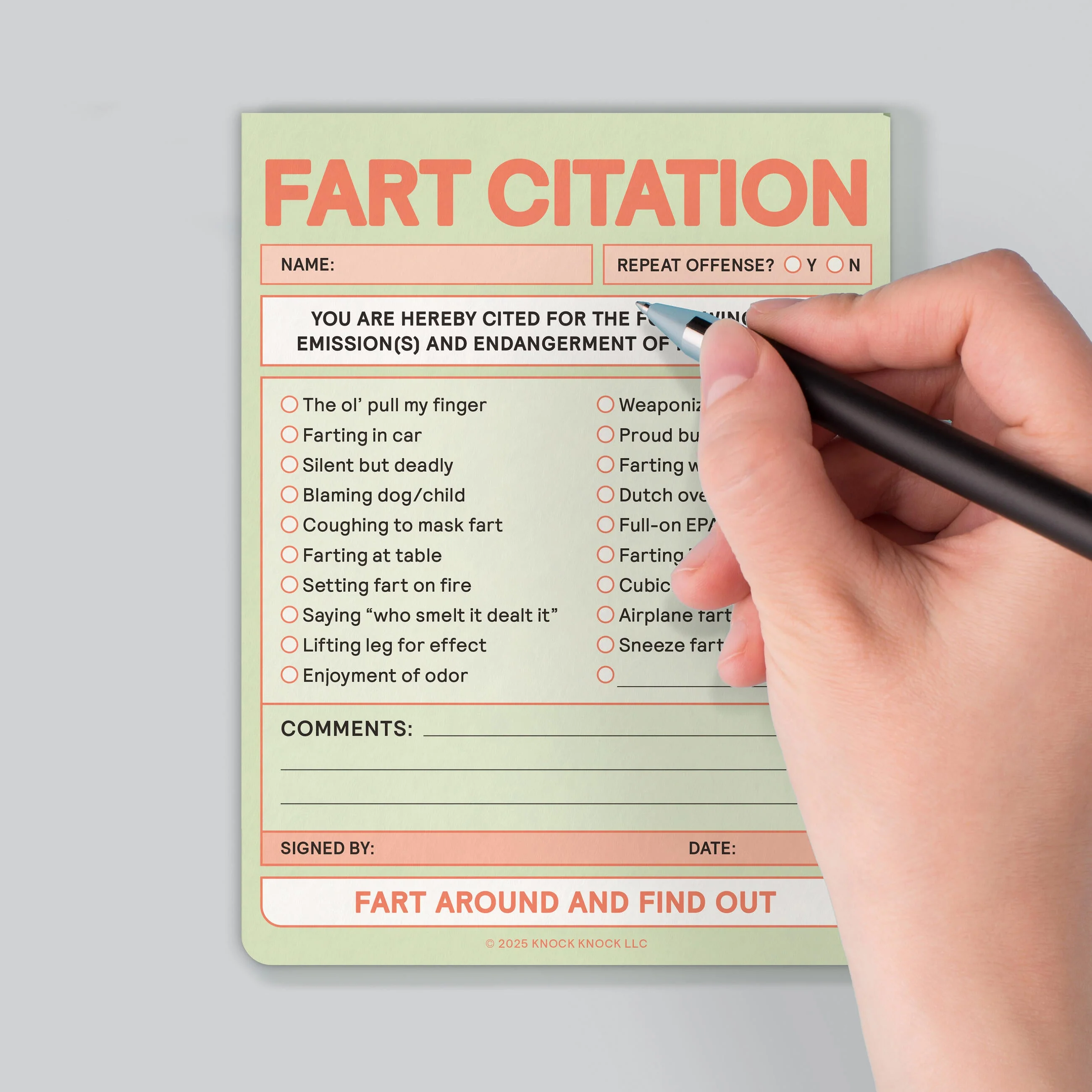 Fart Citation Nifty Note Pad - Image 5