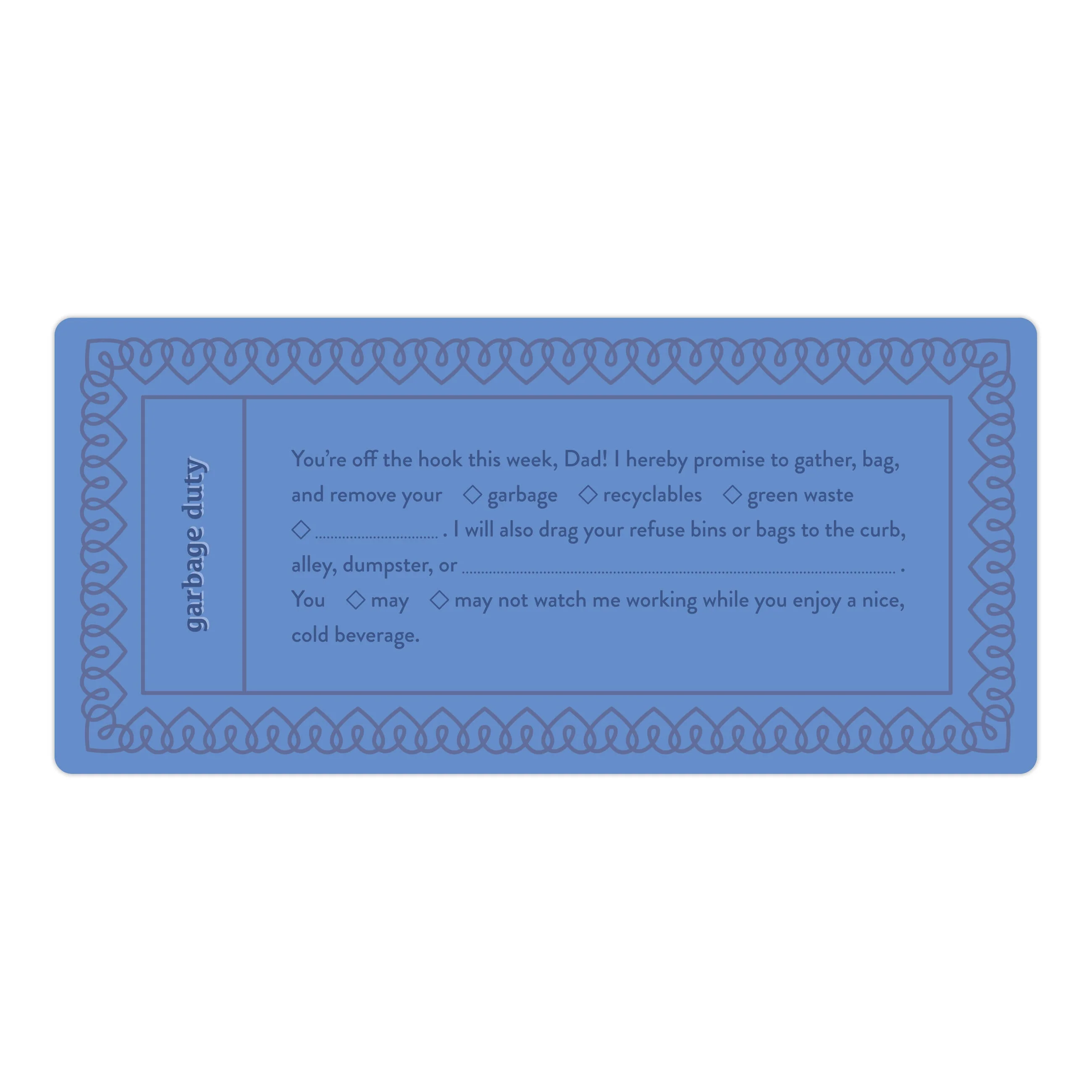 Fill in the Love Dad Vouchers, Book of 15 Dad Coupons - Image 7