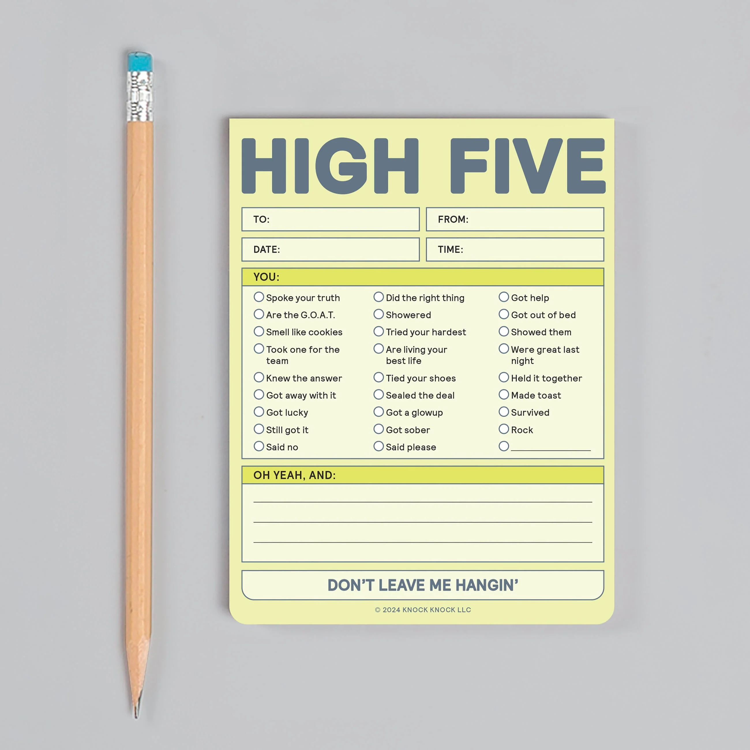 High Five Nifty Note (Pastel Yellow) - Image 4