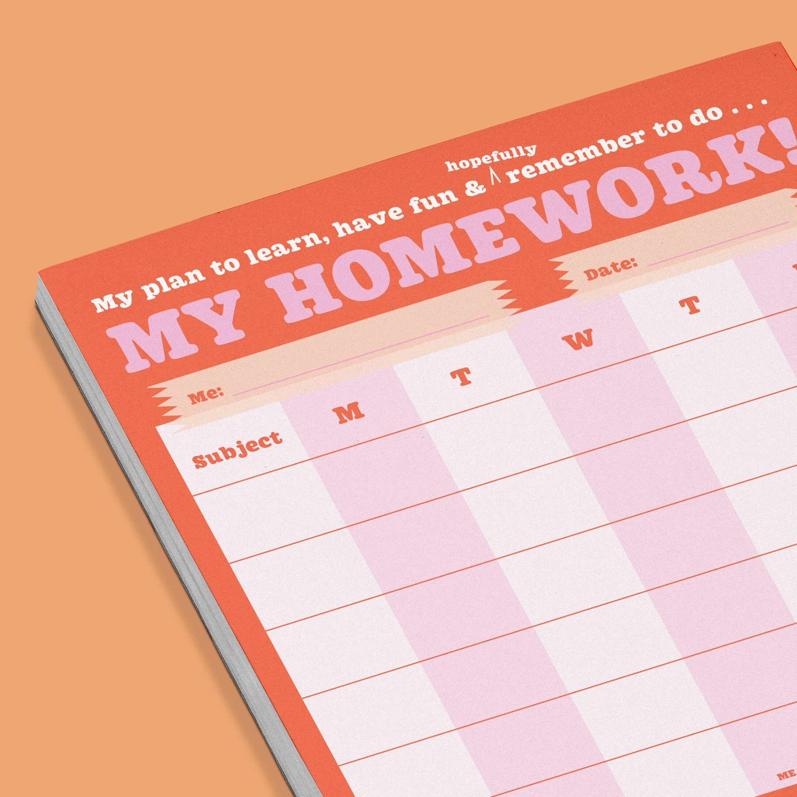 My Homework Weekly Tracker Pad Can-Do Pad with Sticker Sheet - Image 3