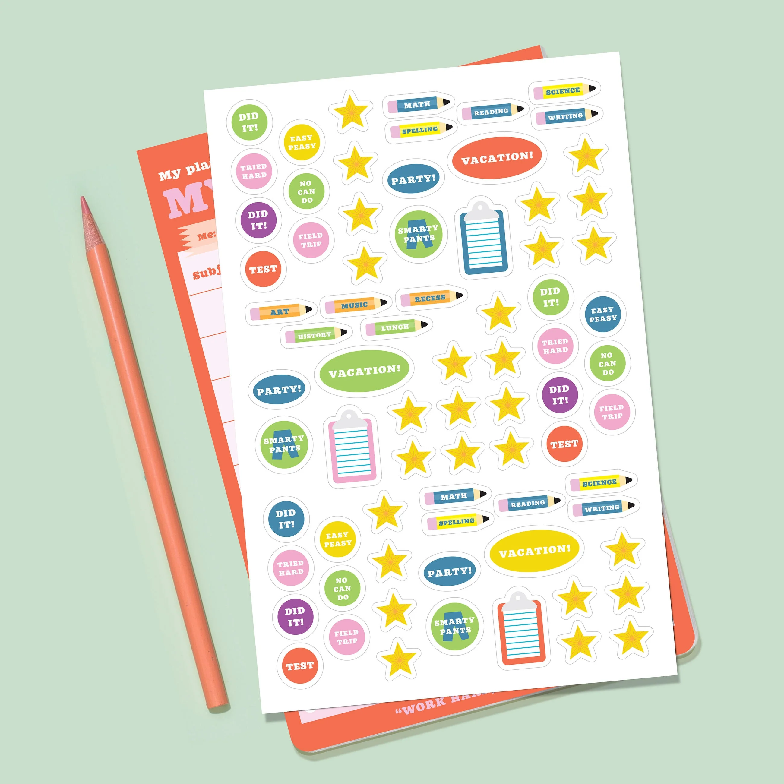 My Homework Weekly Tracker Pad Can-Do Pad with Sticker Sheet - Image 5