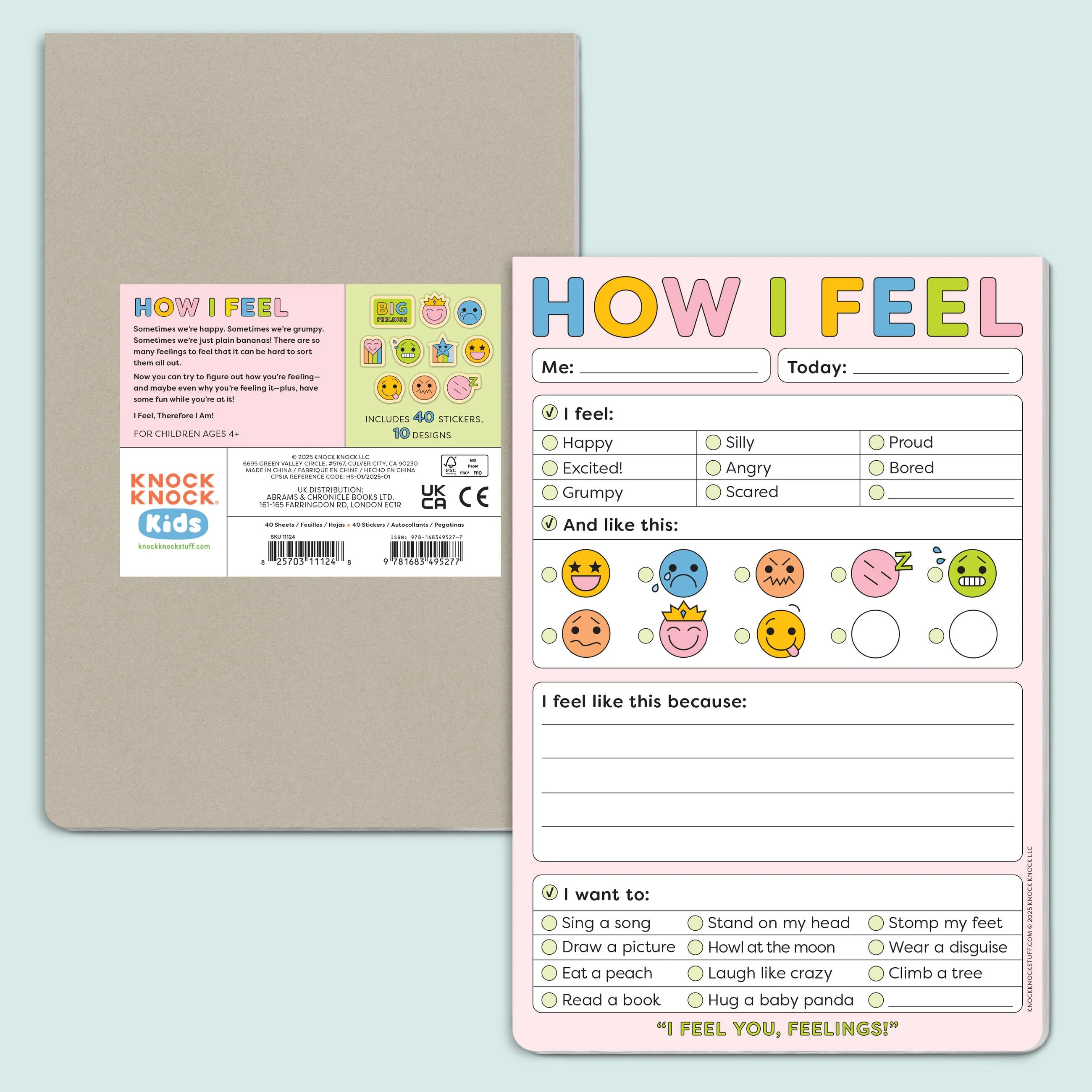 How I Feel Today Playtime Pad with Sticker Sheet - Image 2