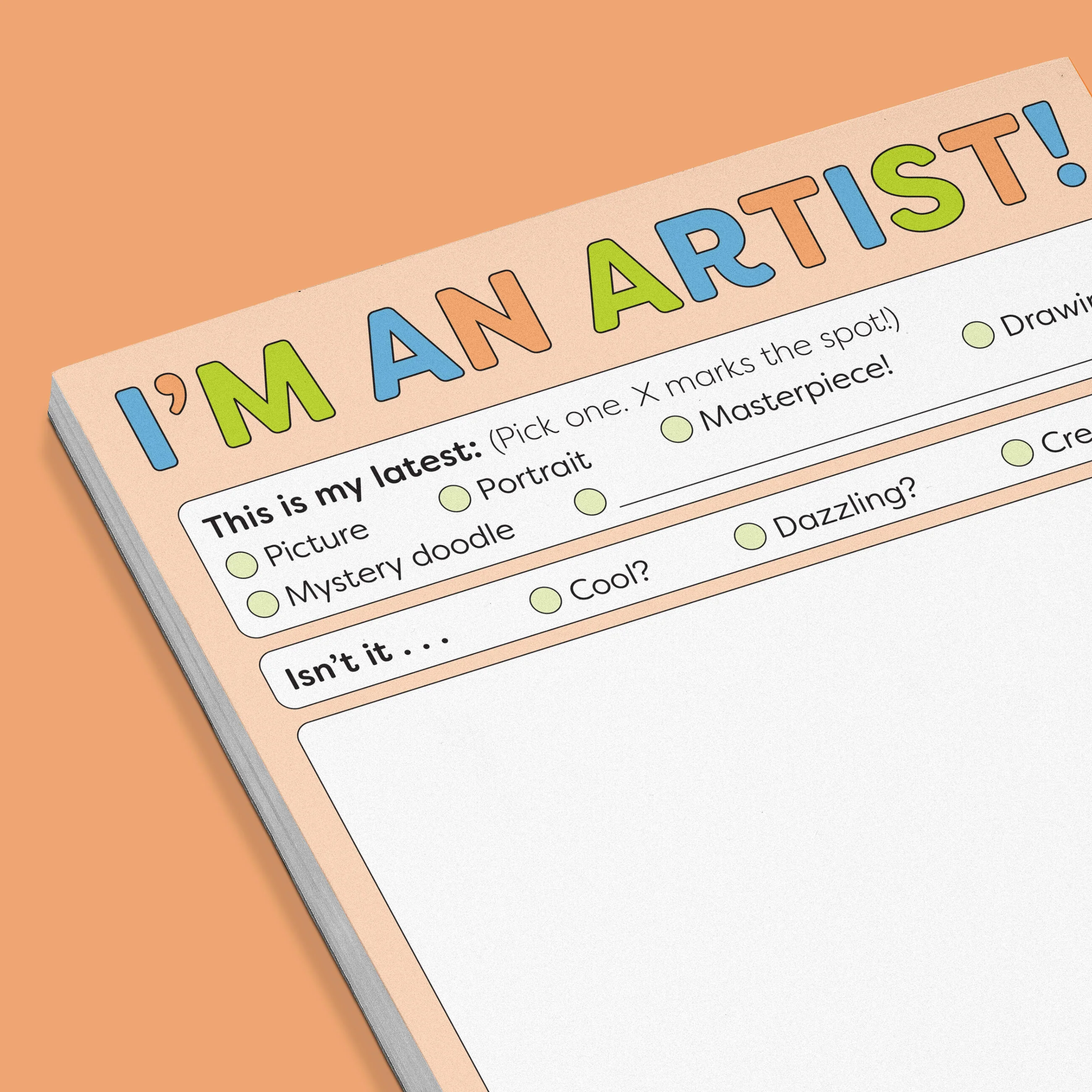 I’m an Artist! Playtime Pad with Sticker Sheet - Image 3