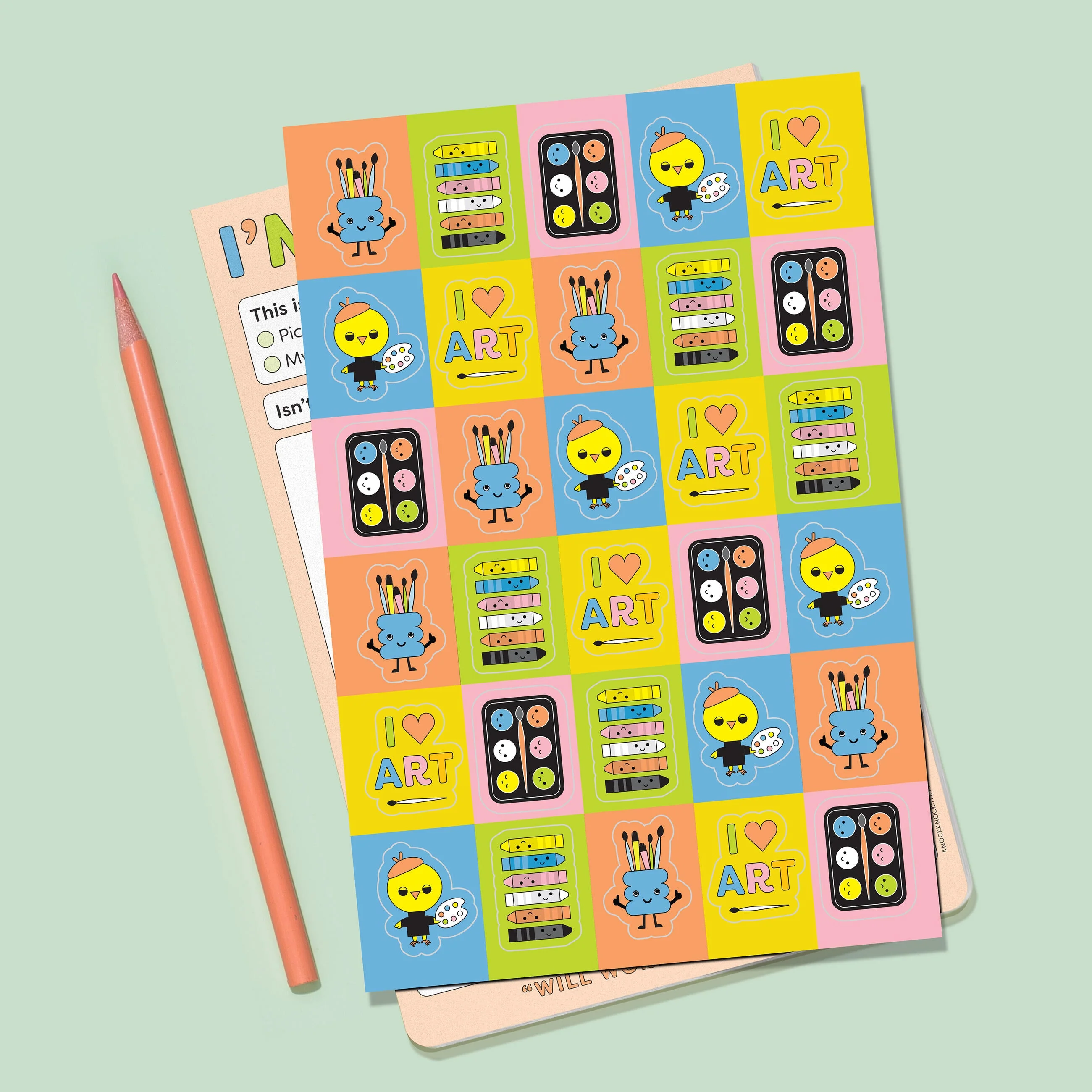 I’m an Artist! Playtime Pad with Sticker Sheet - Image 5