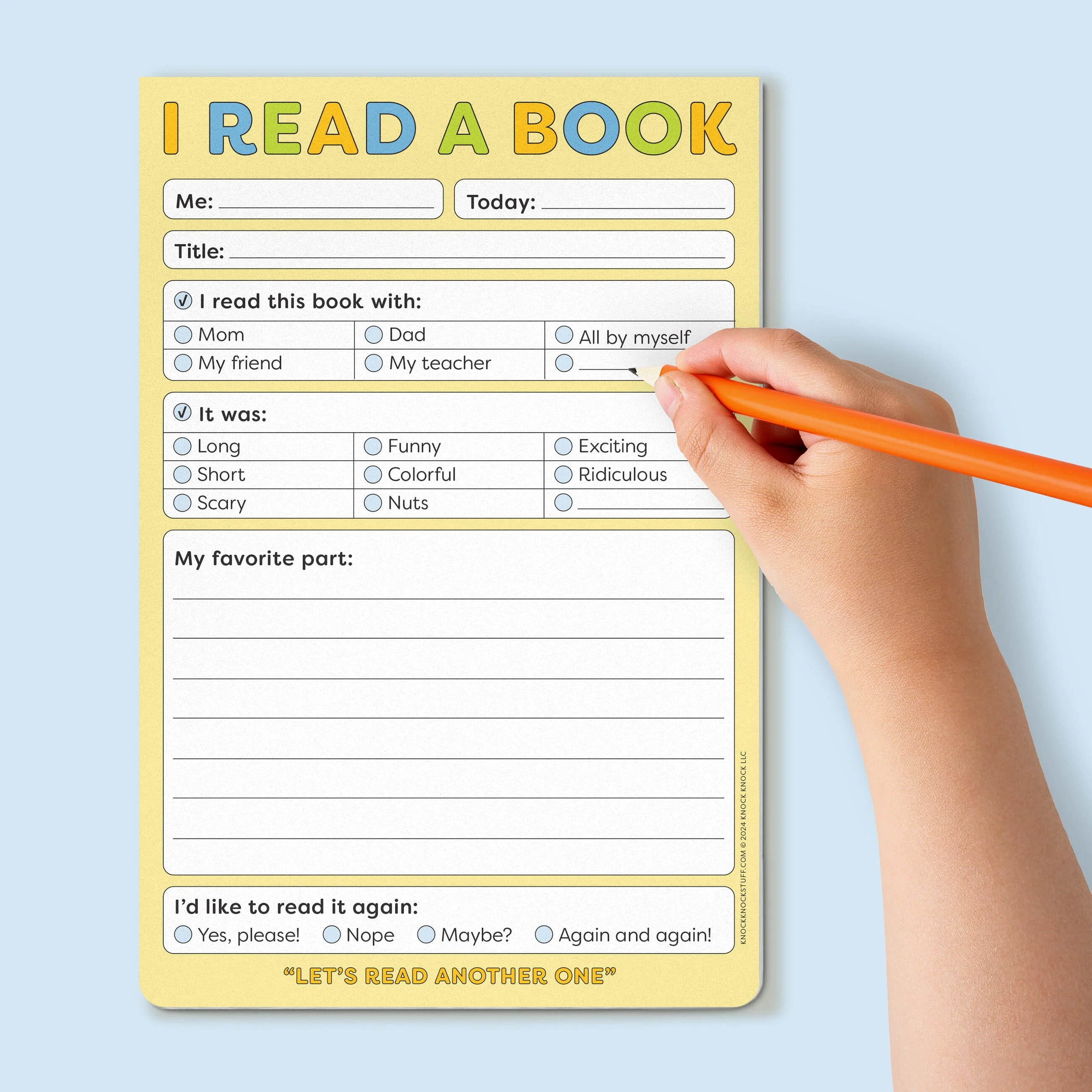 I Read a Book Playtime Pad with Sticker Sheet - Image 4