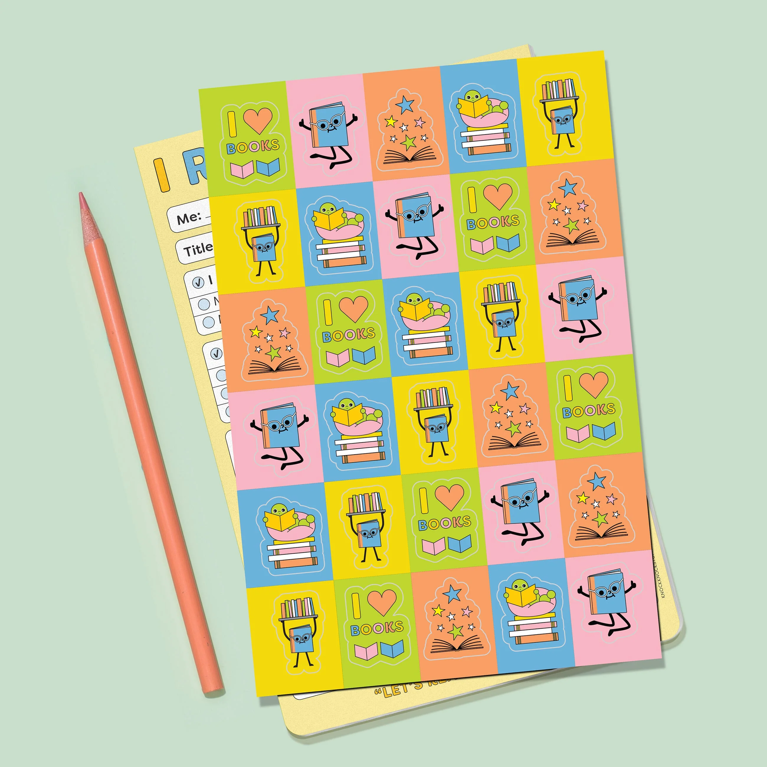I Read a Book Playtime Pad with Sticker Sheet - Image 5