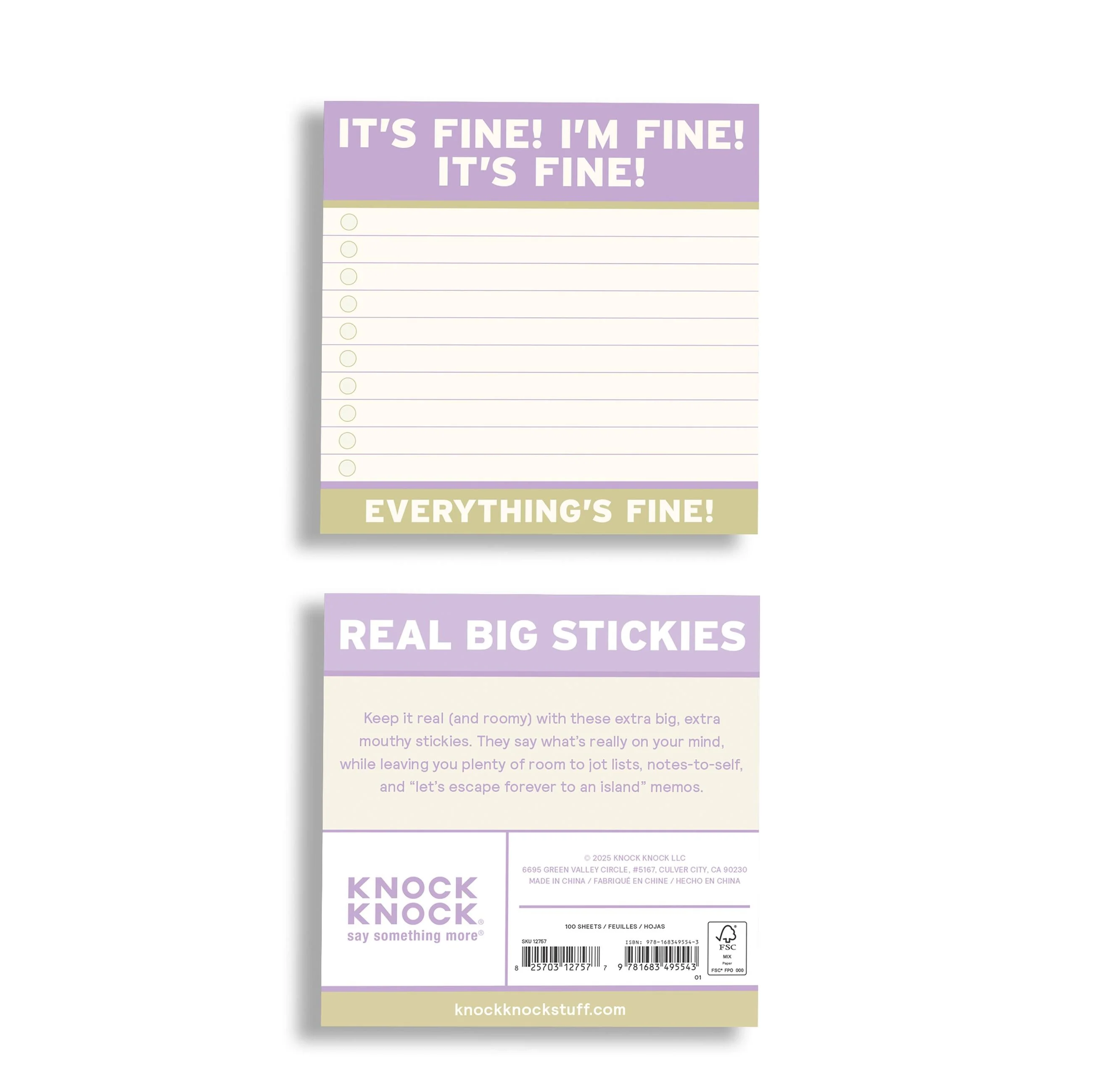 It’s Fine Real Big Stickies - Image 3