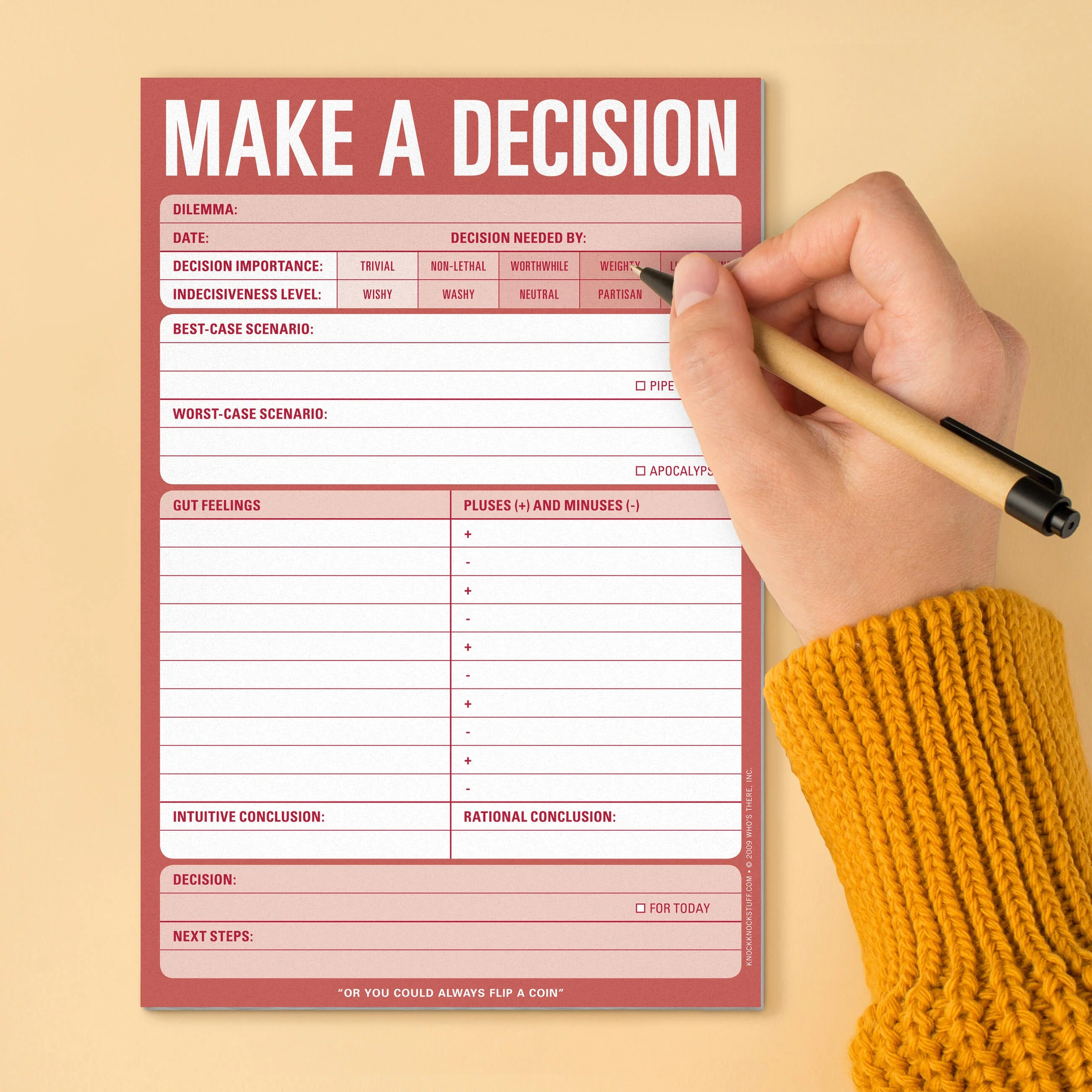 Make a Decision Pad (Red) - Image 5