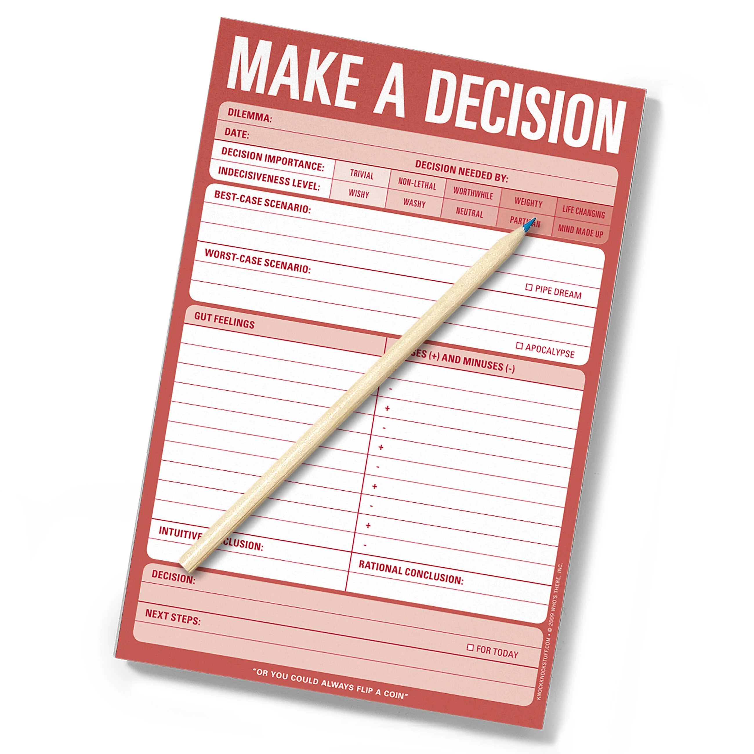 Make a Decision Pad (Red) - Image 6