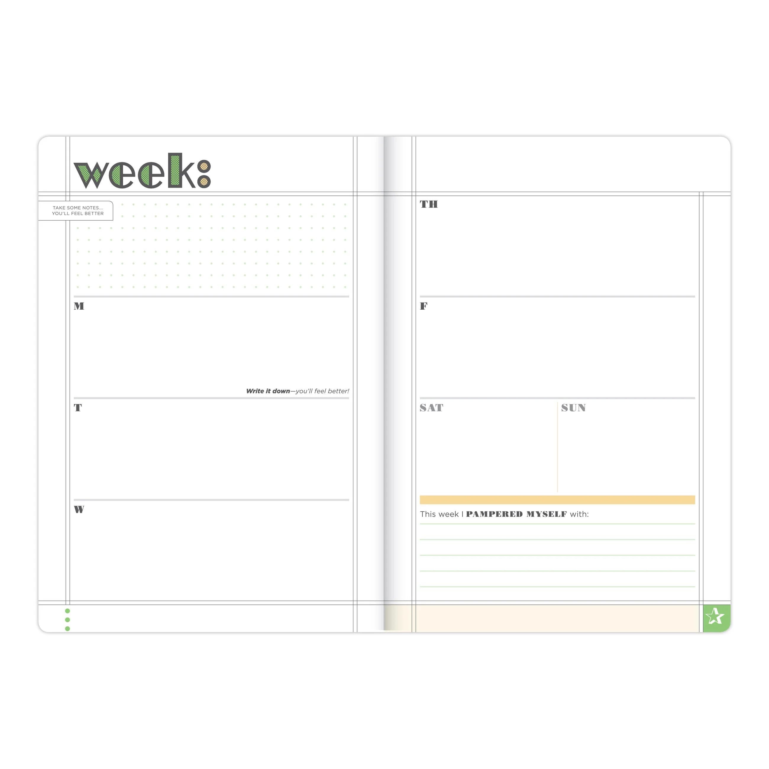 Make a Plan Undated Planner and Weekly Agenda Notebook - Image 6