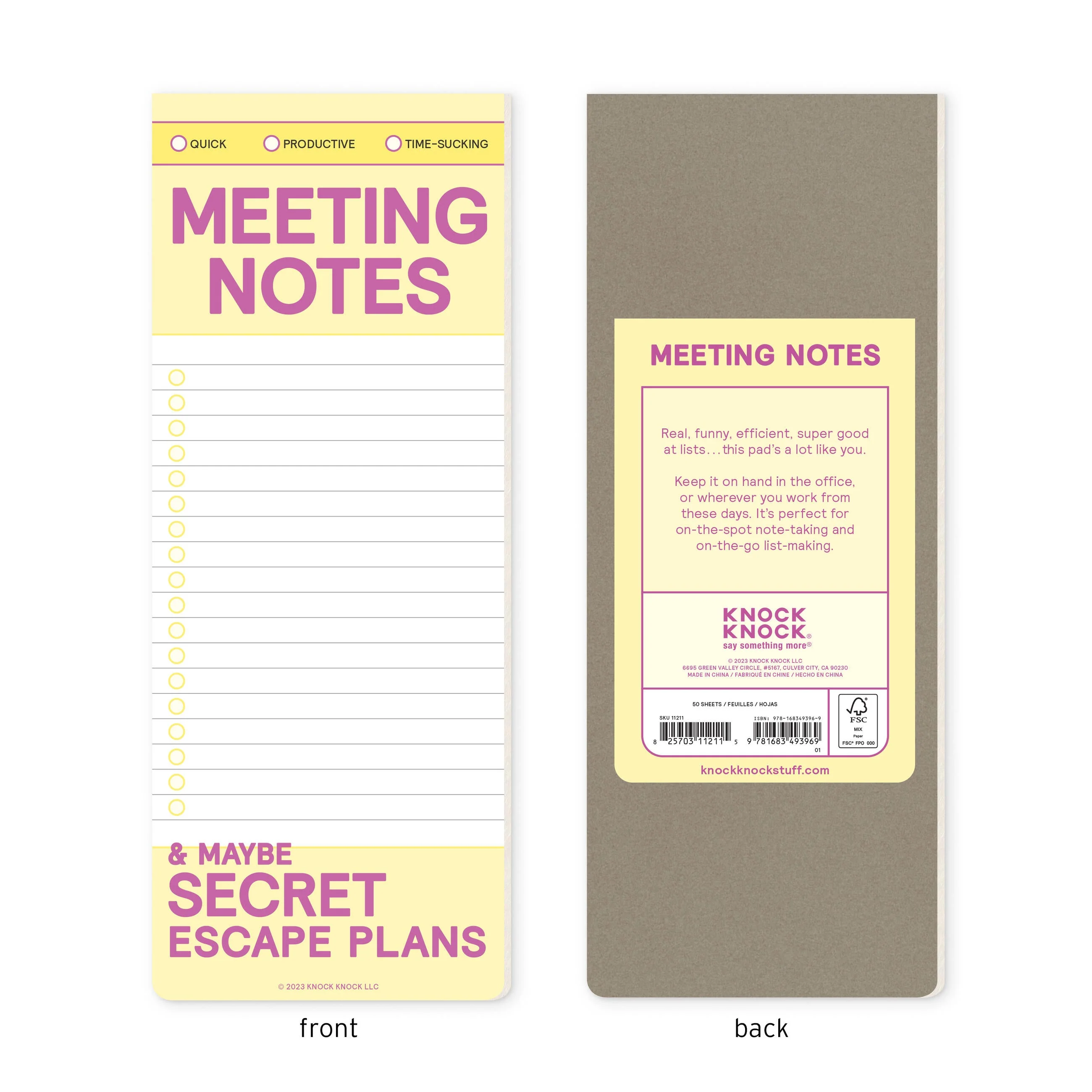 Meeting Notes Make-A-List Pad - Image 2