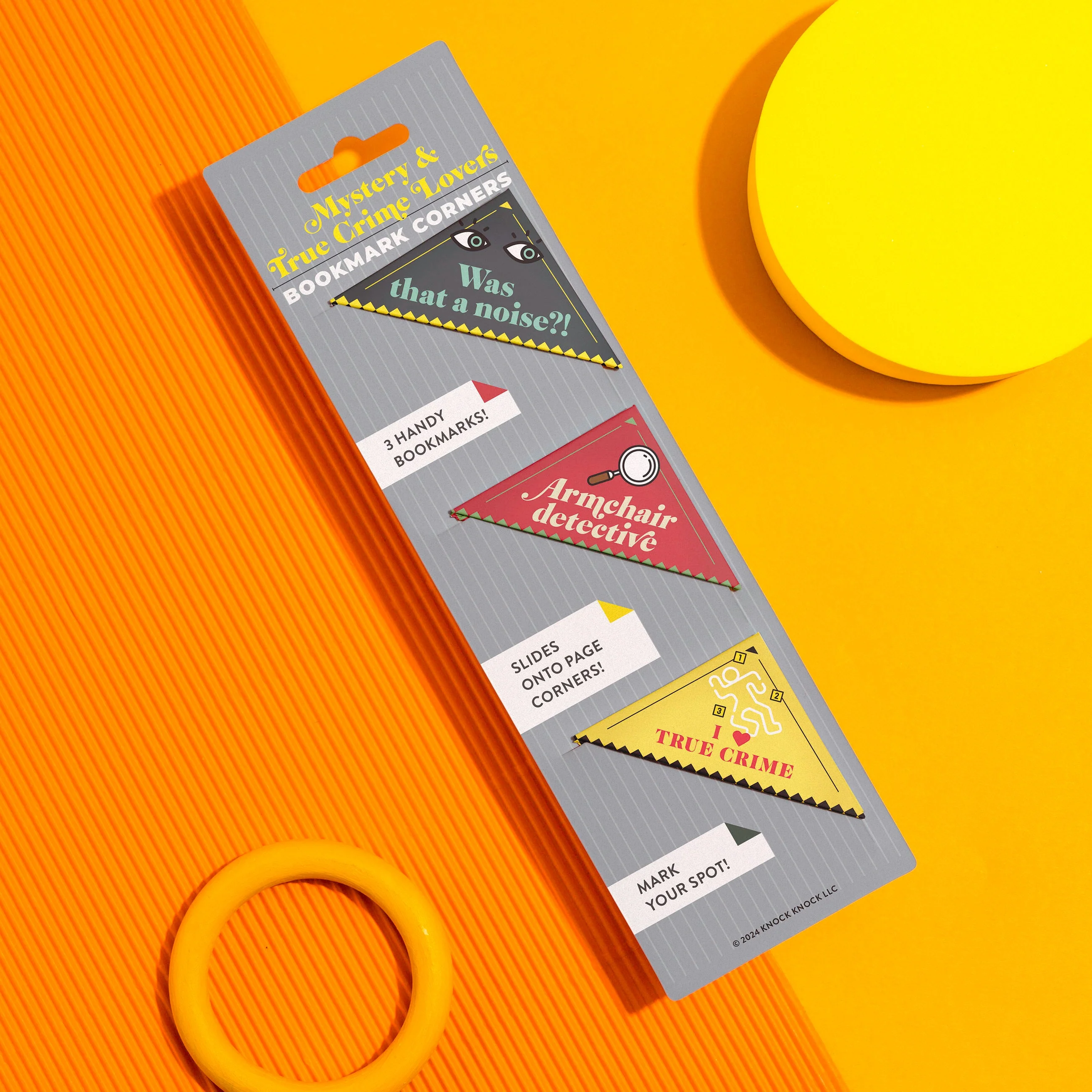 Mystery & True Crime Lovers Bookmark Corners, Set of 3 Unique Cardstock Bookmarks - Image 6