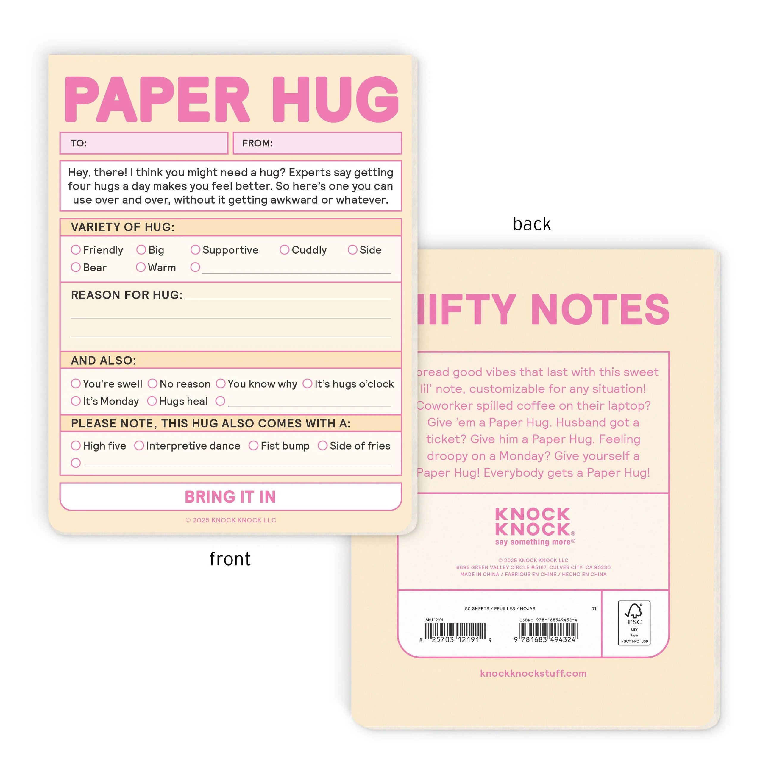 Paper Hug Nifty Note Pad - Image 2