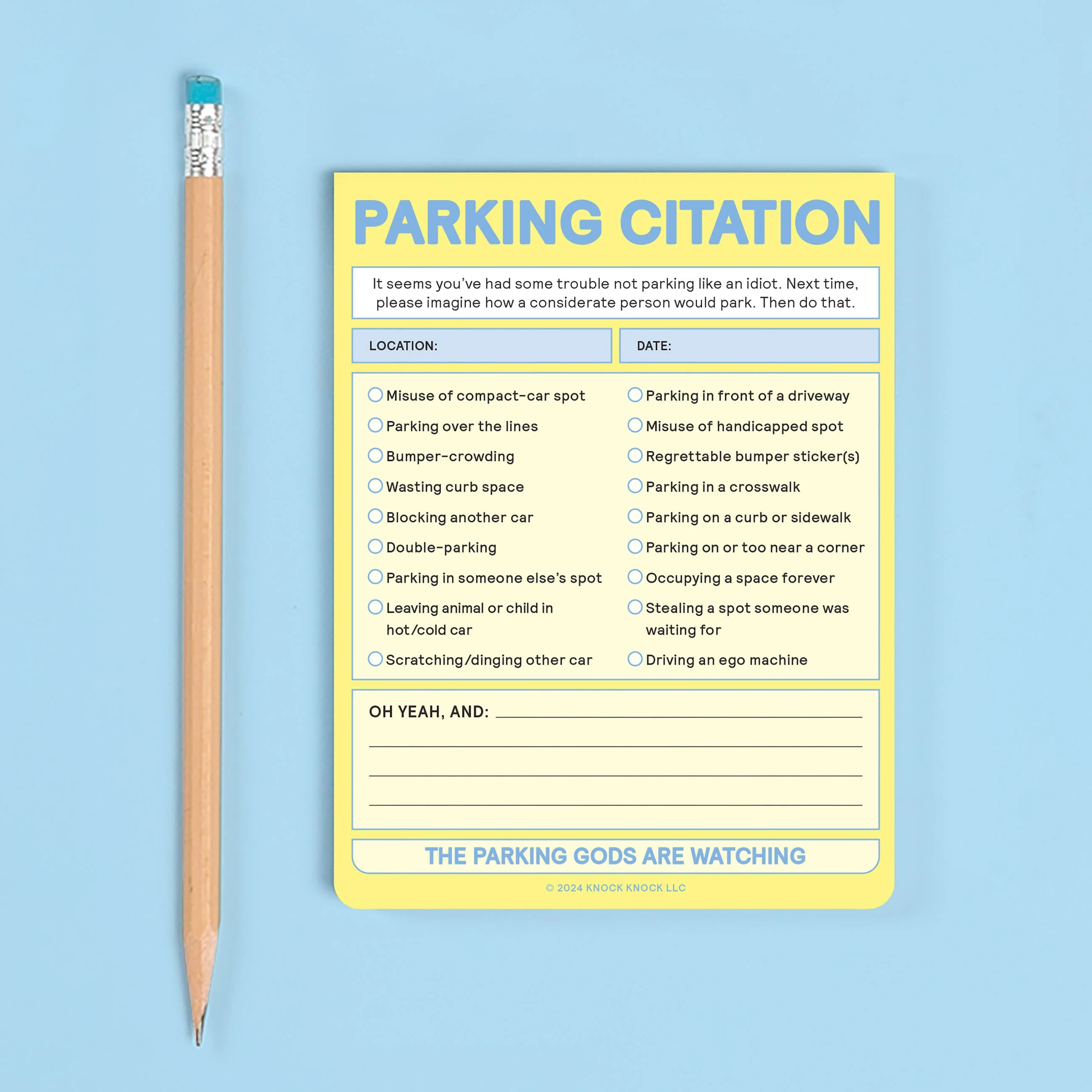 Parking Citation Nifty Note (Pastel Yellow) - Image 4