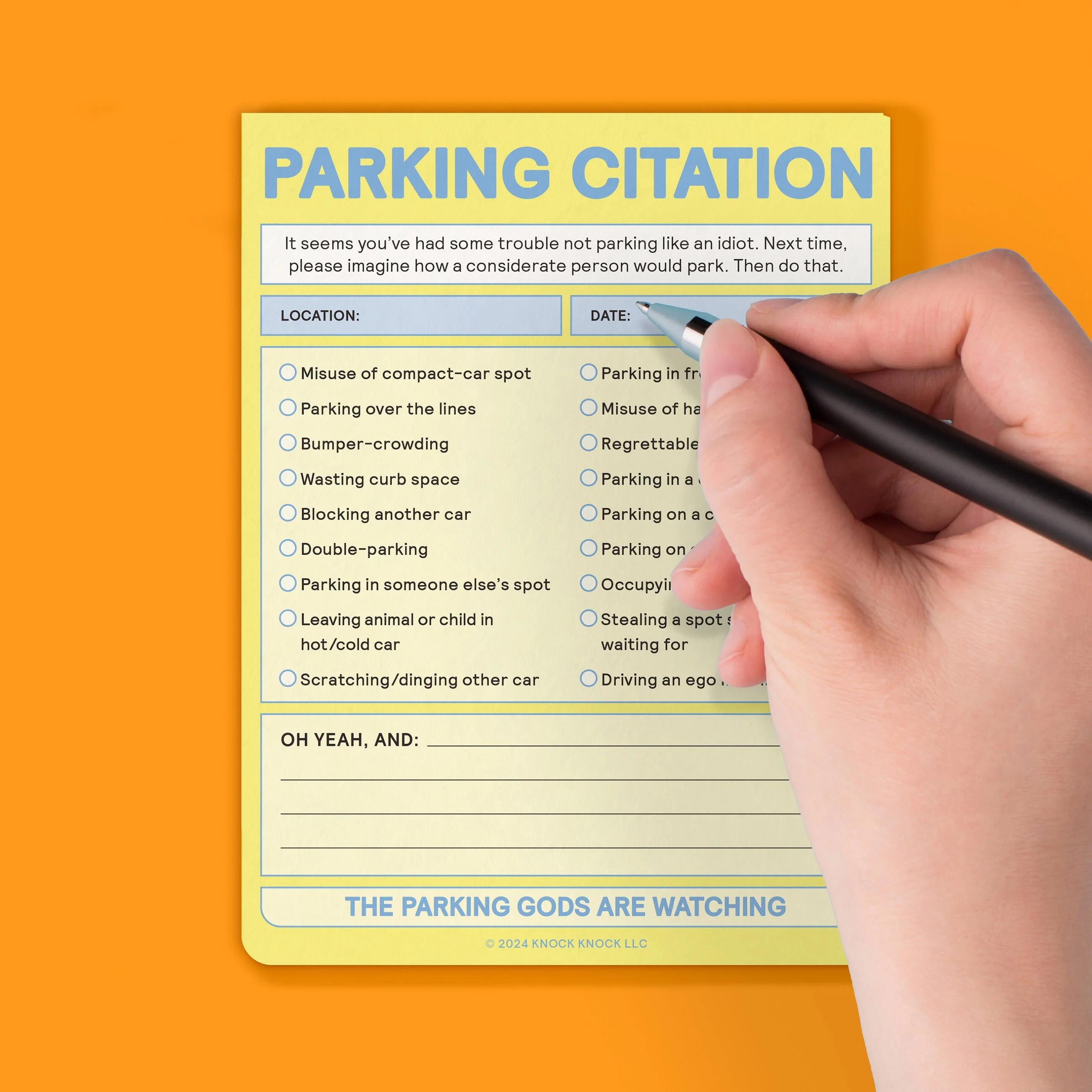 Parking Citation Nifty Note (Pastel Yellow) - Image 5