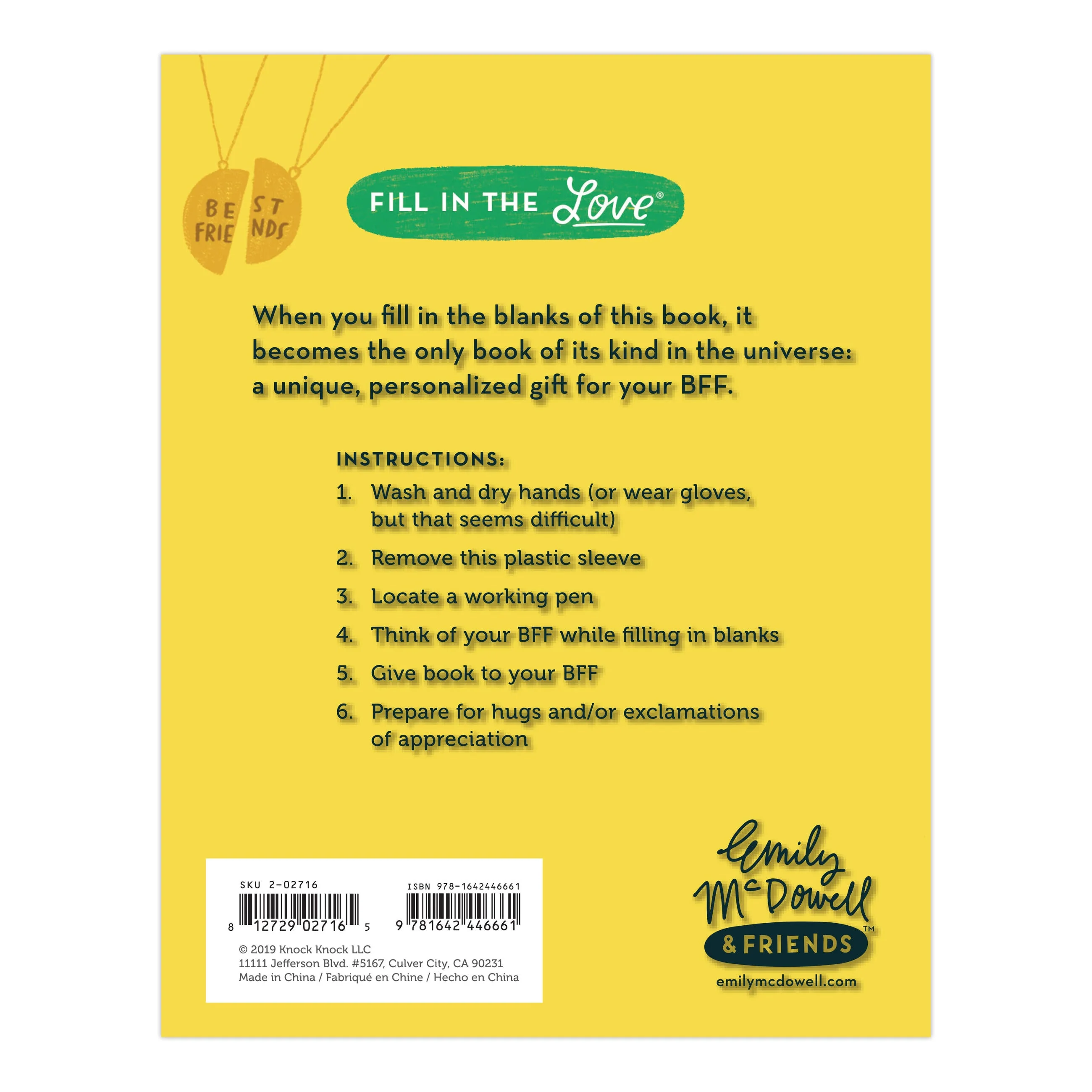 Em & Friends Reasons You're My BFF Fill in the Love Book - Image 3