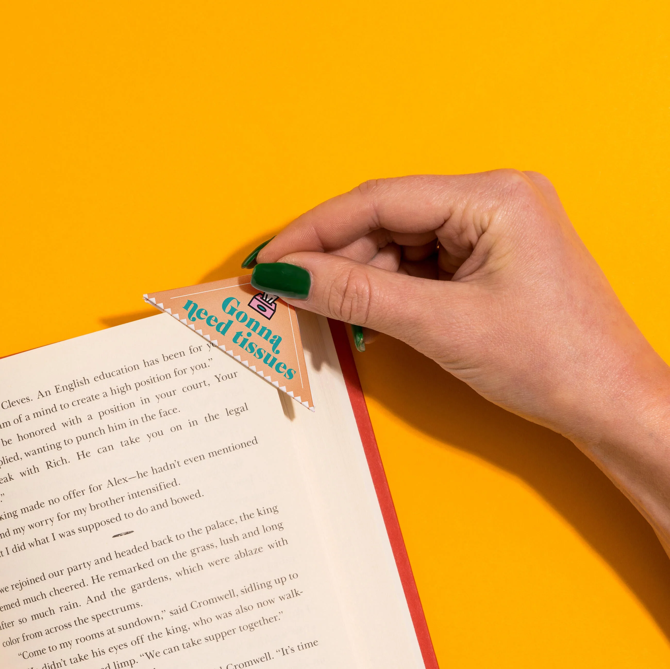 Romance Lovers Bookmark Corners, Set of 3 Unique Cardstock Bookmarks - Image 5