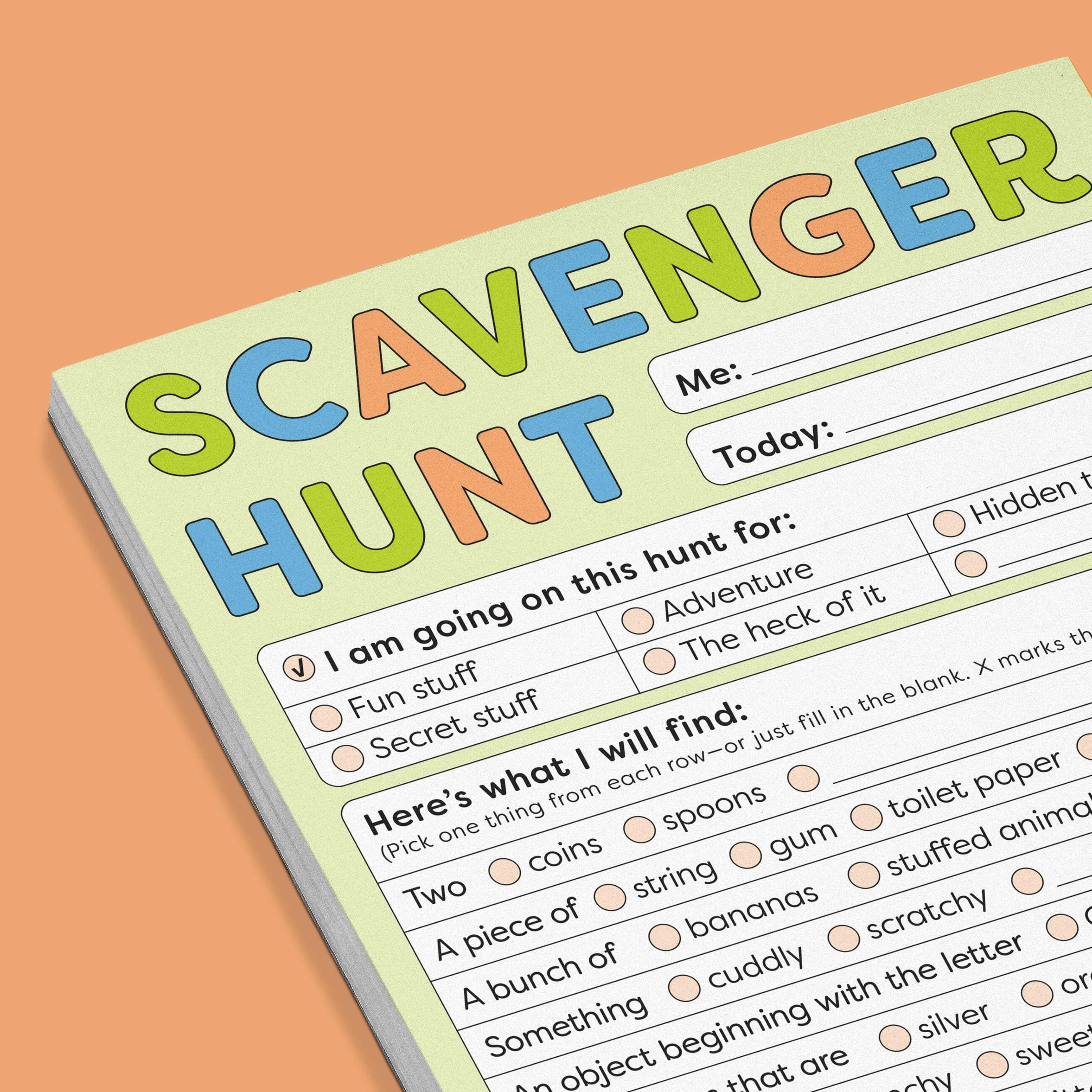 Scavenger Hunt Playtime Pad with Sticker Sheet - Image 3