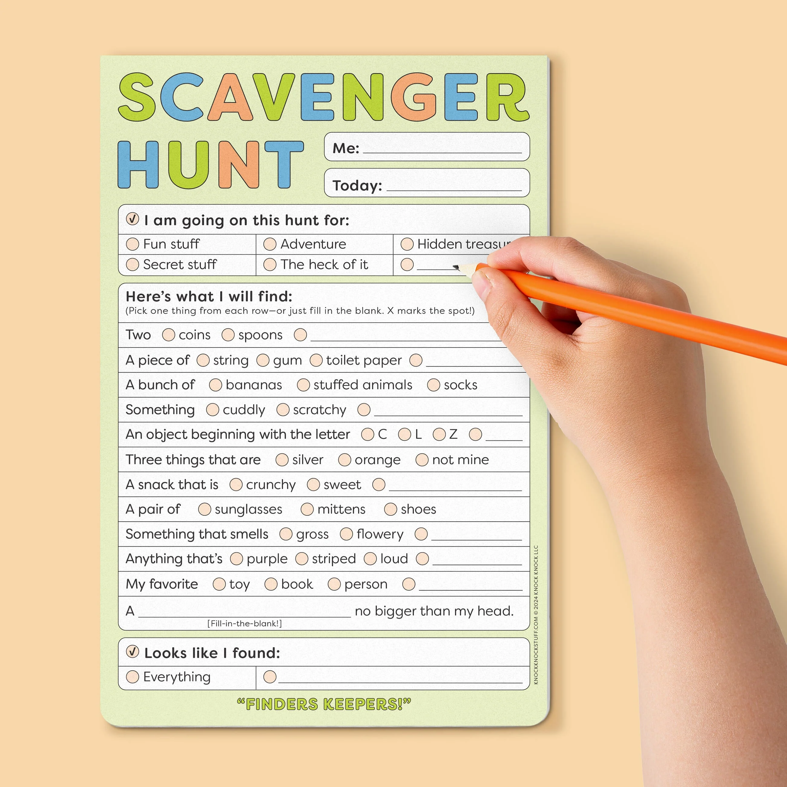 Scavenger Hunt Playtime Pad with Sticker Sheet - Image 4