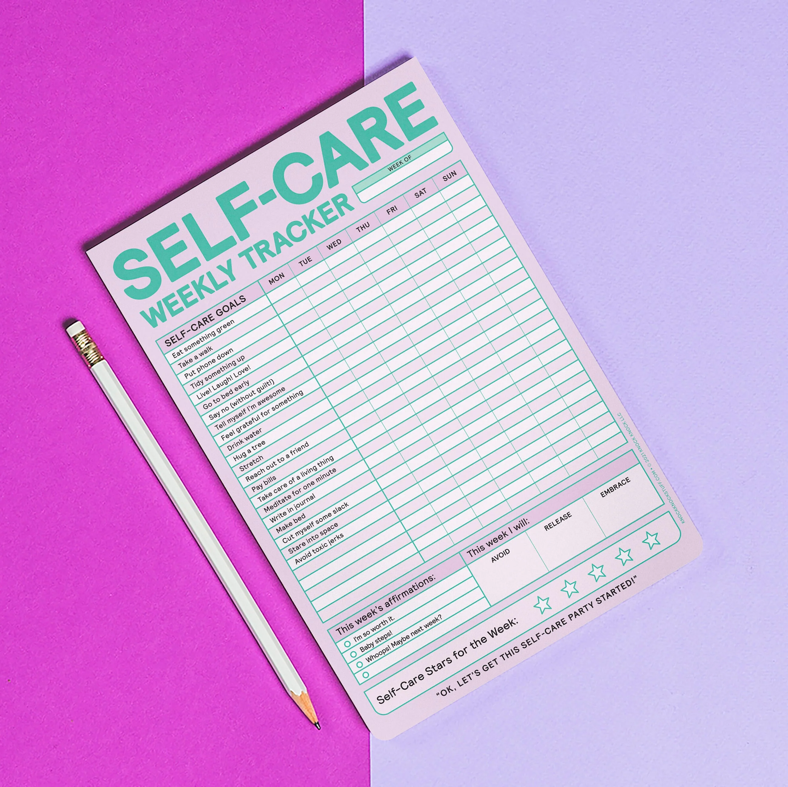 Self-Care Weekly Tracker Pad (Pastel Version) - Image 6