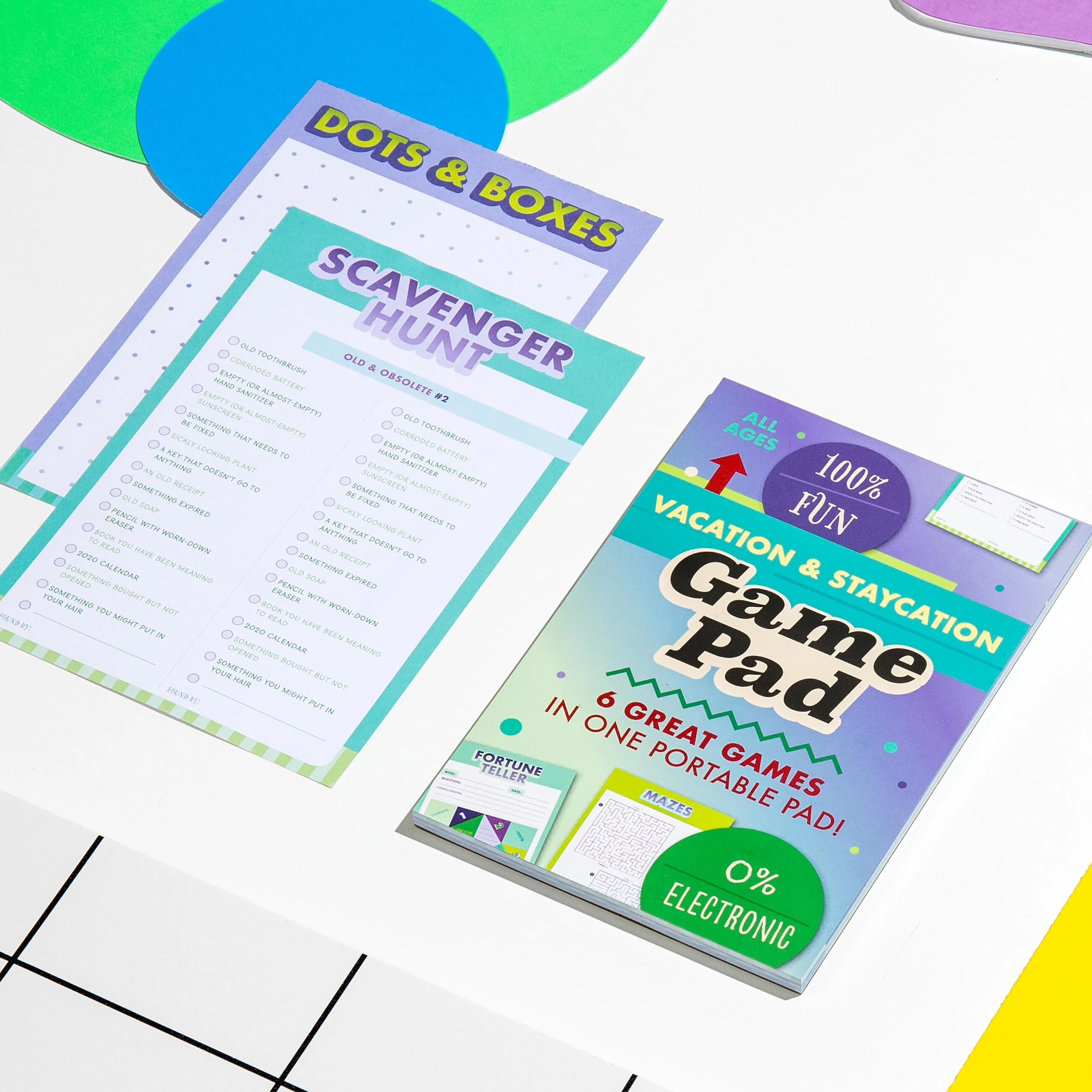 Vacation & Staycation On-The-Go Game Pad, Vacation & At-Home Activity Book for Kids - Image 3