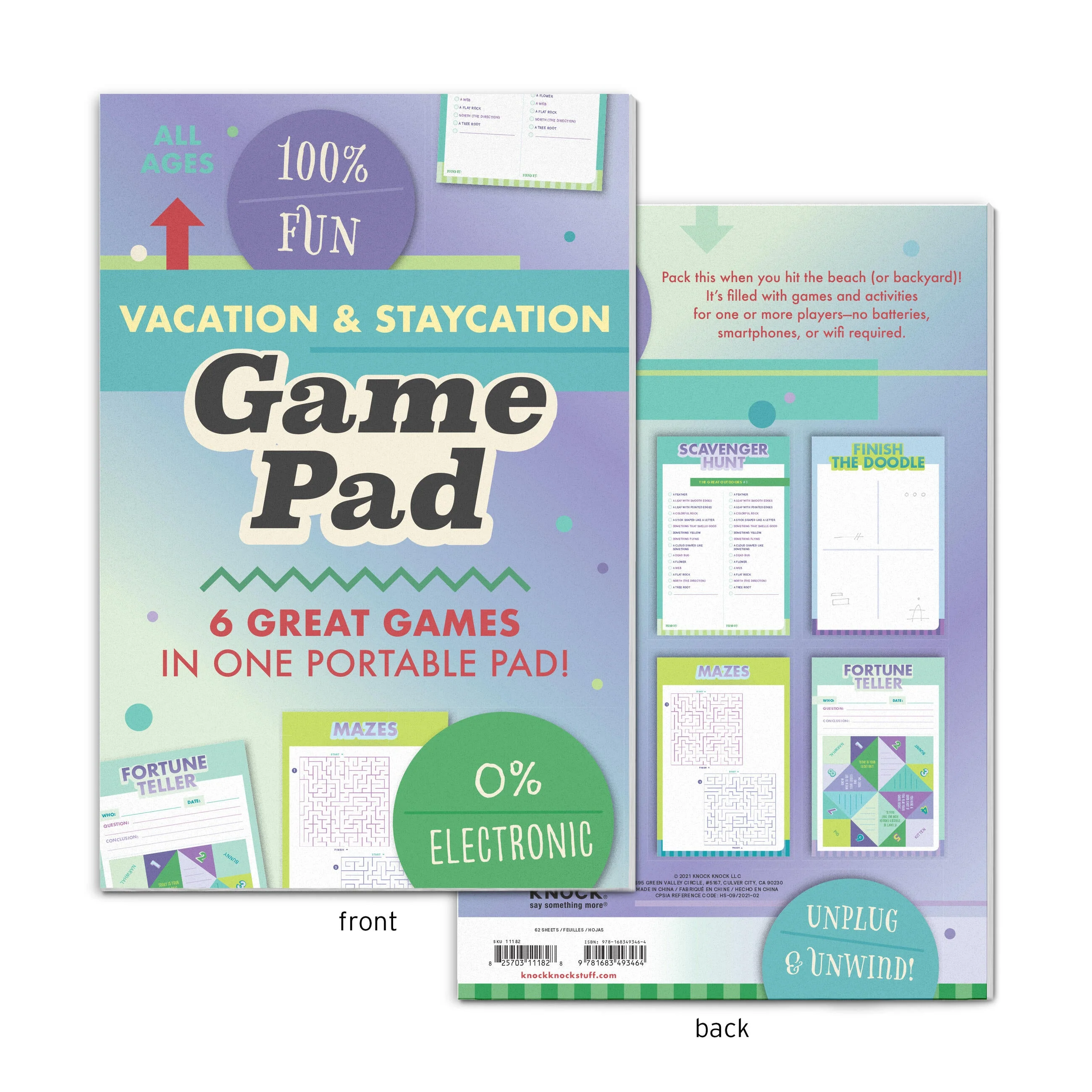 Vacation & Staycation On-The-Go Game Pad, Vacation & At-Home Activity Book for Kids - Image 5