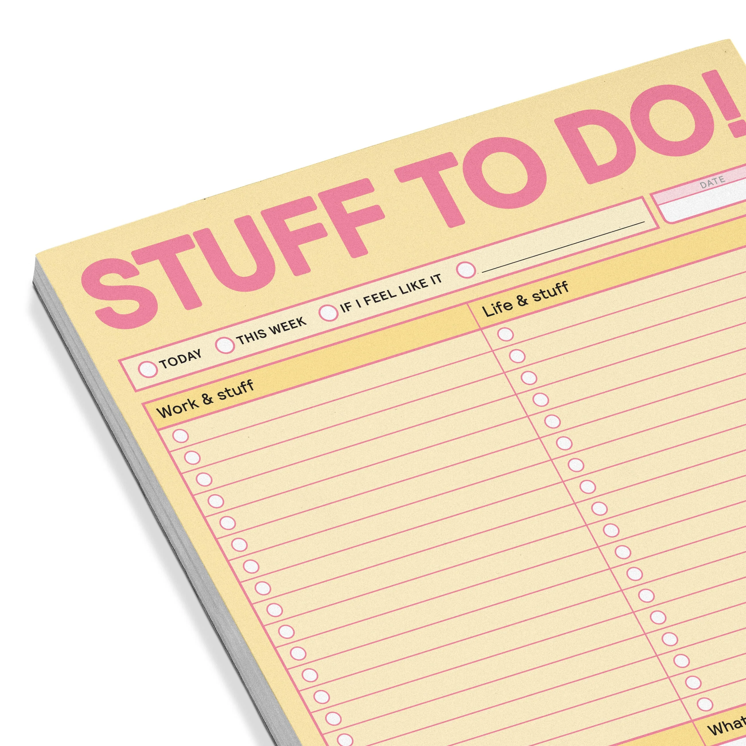 Stuff To Do! Big & Sticky Notepad - Sticky To-Do List Pad (40 Sheets, 9.75 x 7-inches) - Image 3