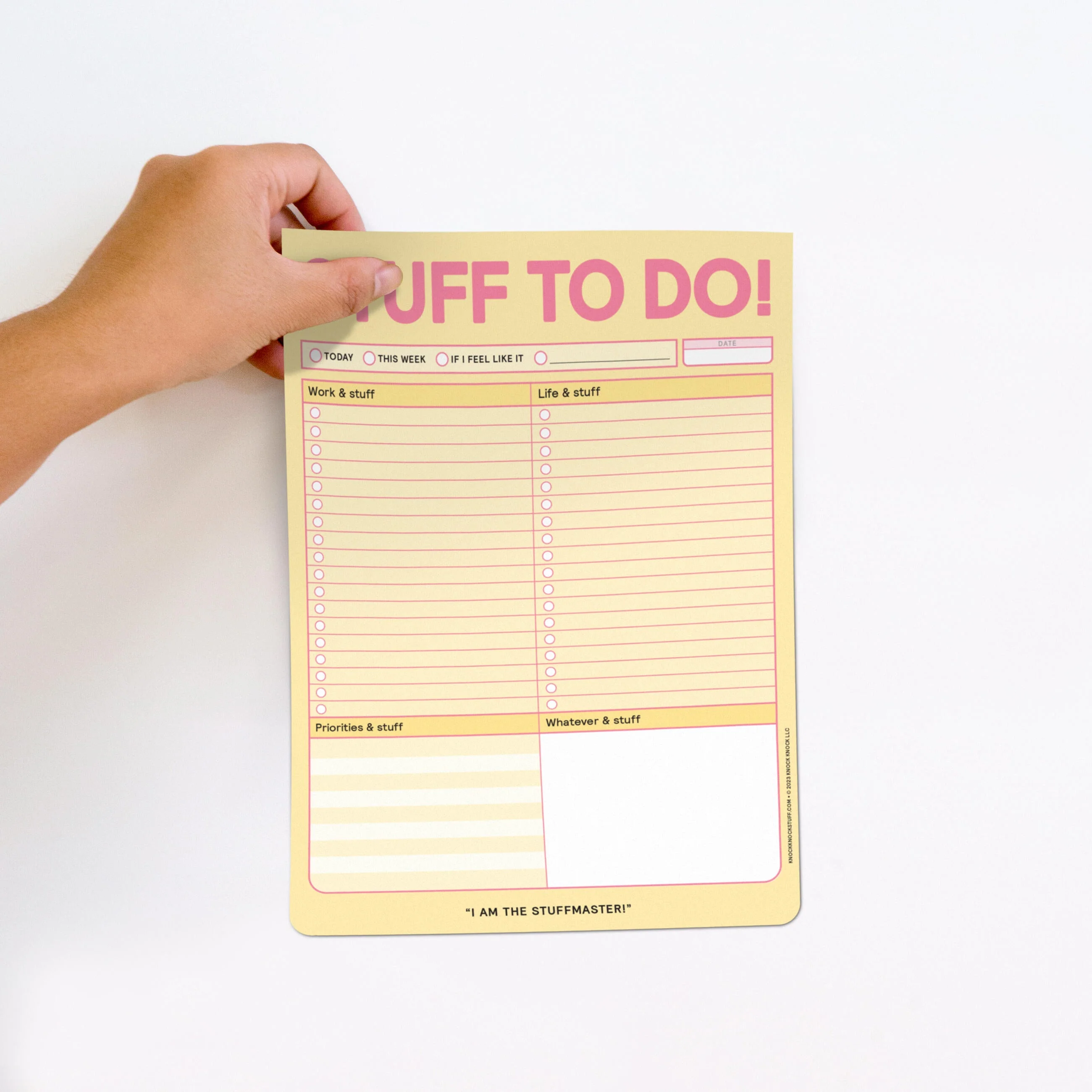 Stuff To Do! Big & Sticky Notepad - Sticky To-Do List Pad (40 Sheets, 9.75 x 7-inches) - Image 4