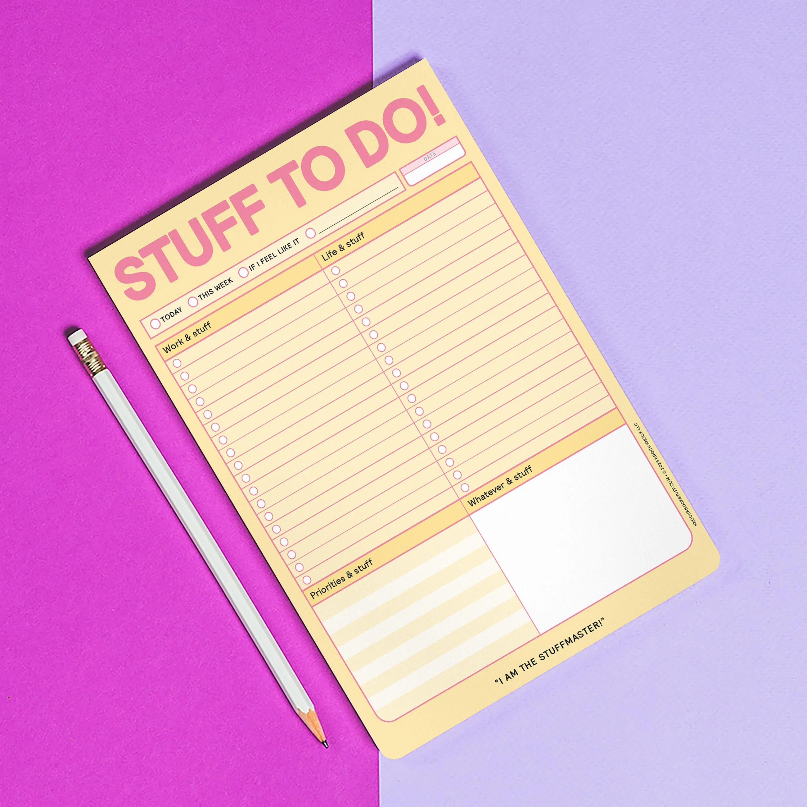 Stuff To Do! Big & Sticky Notepad - Sticky To-Do List Pad (40 Sheets, 9.75 x 7-inches) - Image 5