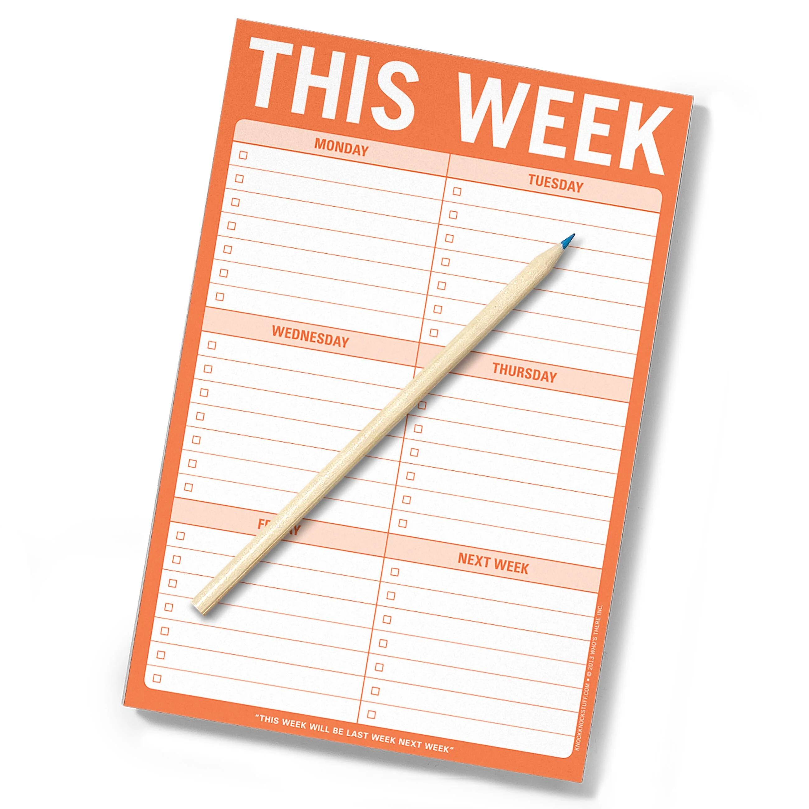 This Week Pad (Orange) - Image 6