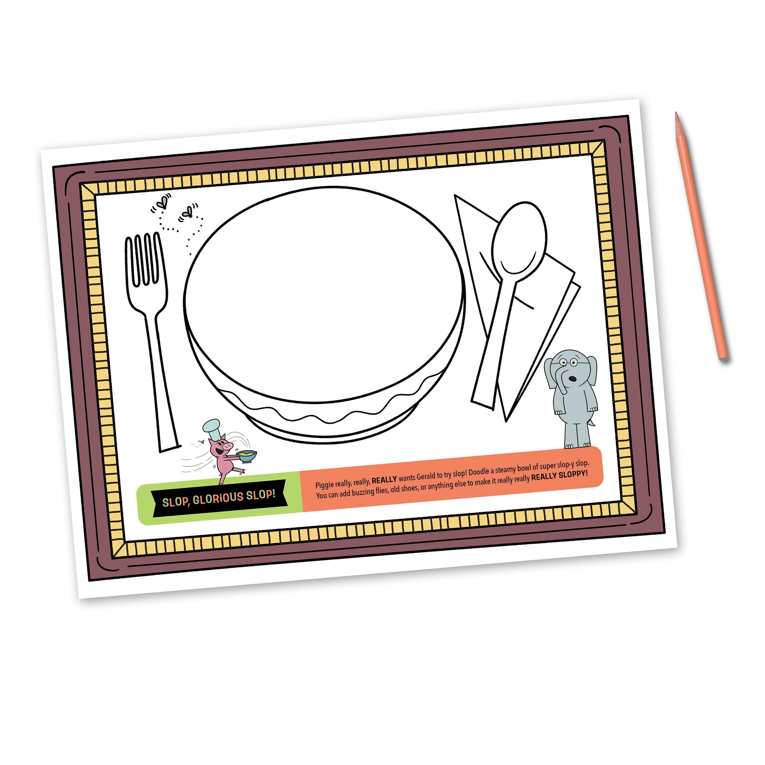 Time to Eat! Elephant & Piggie Snacktime Placemats - Image 4