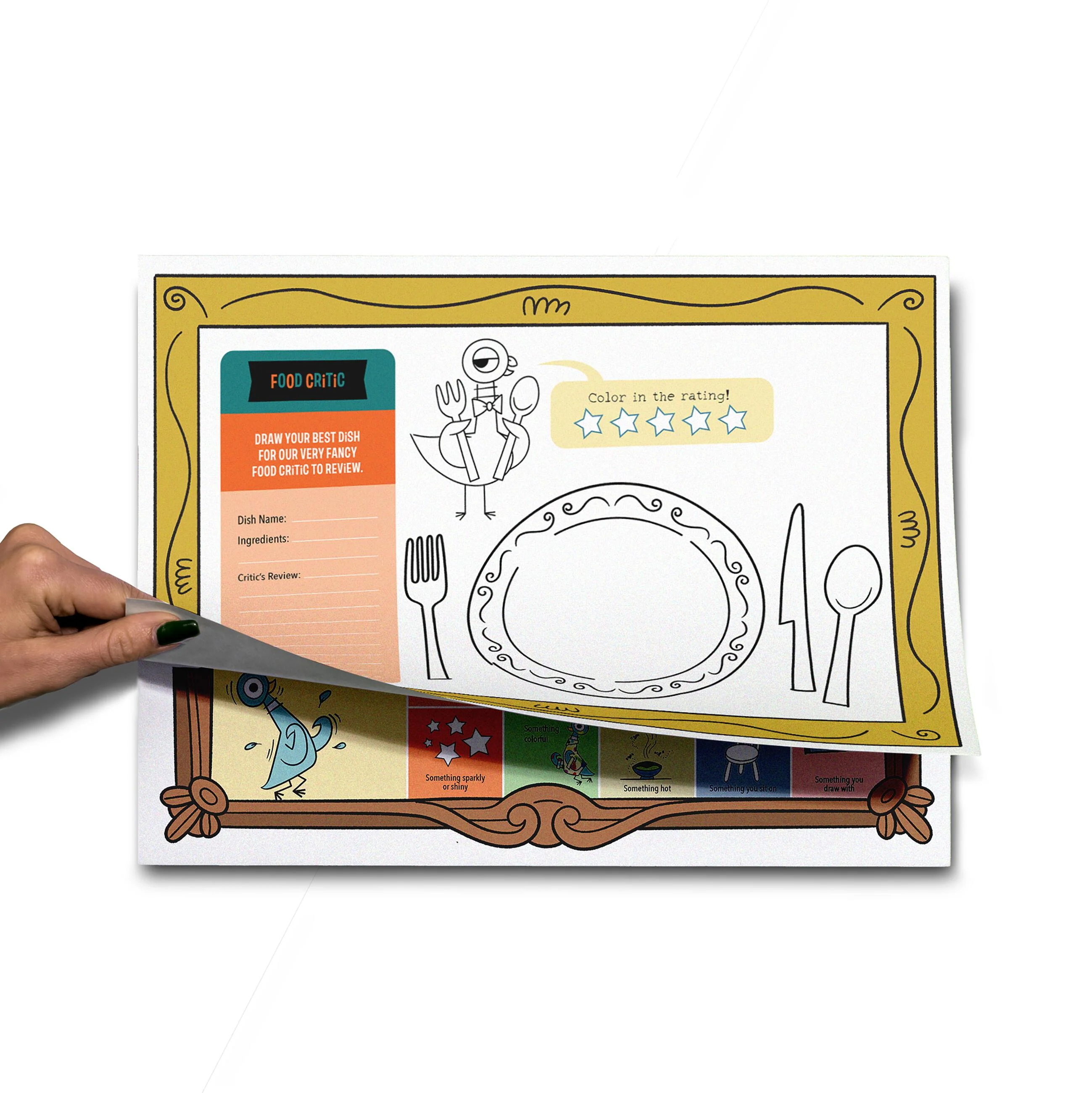 Time to Eat! Pigeon Mealtime Placemats - Image 3