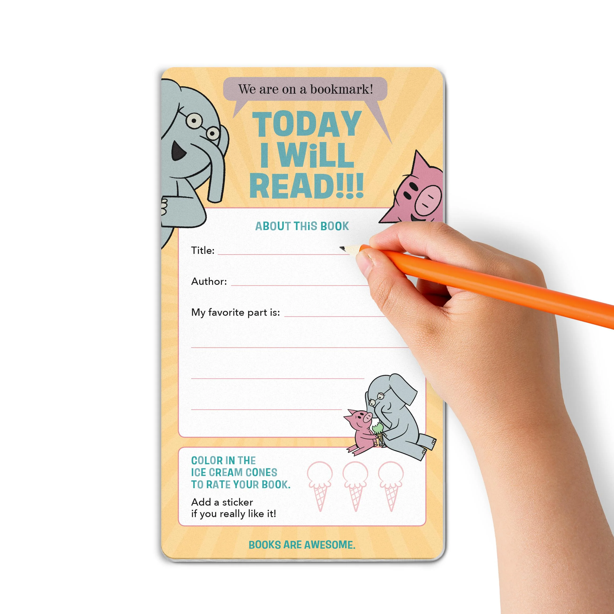 Today I Will Read!!! Bookmarks (Elephant & Piggie) - Image 5