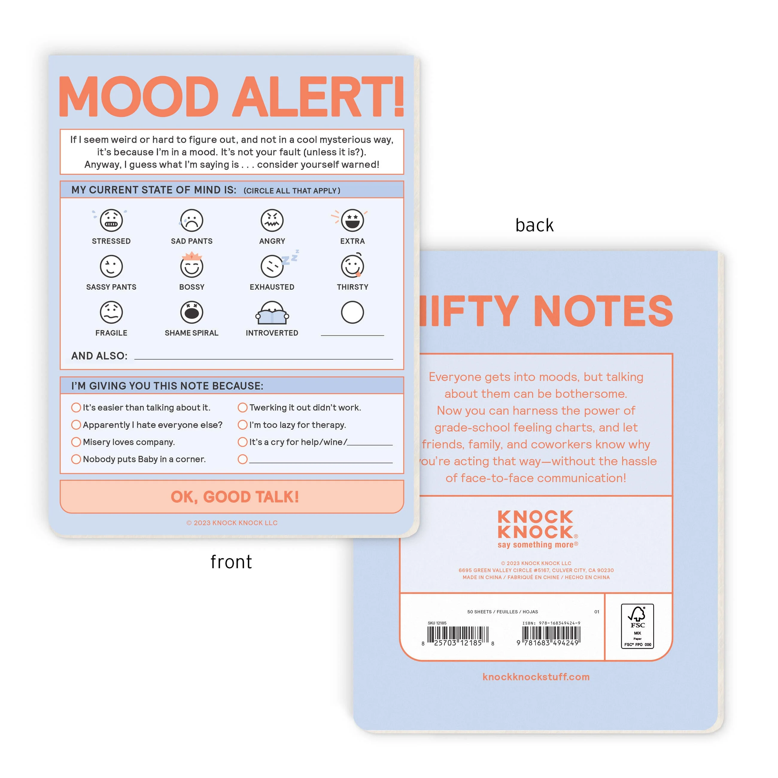 Today's Mood Nifty Note Pad - Image 2